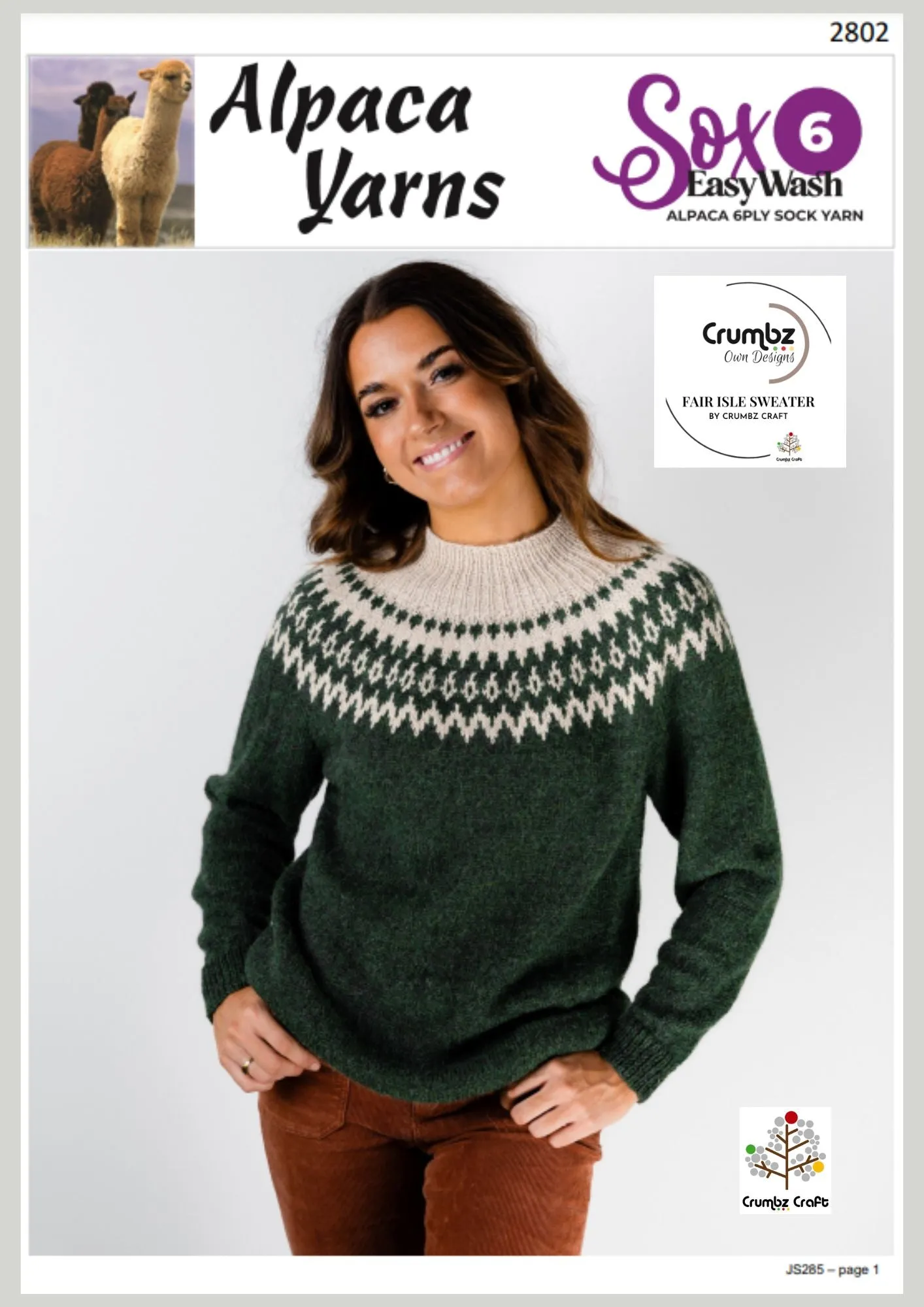 2802 Fair Isle Jumper (e-pattern)