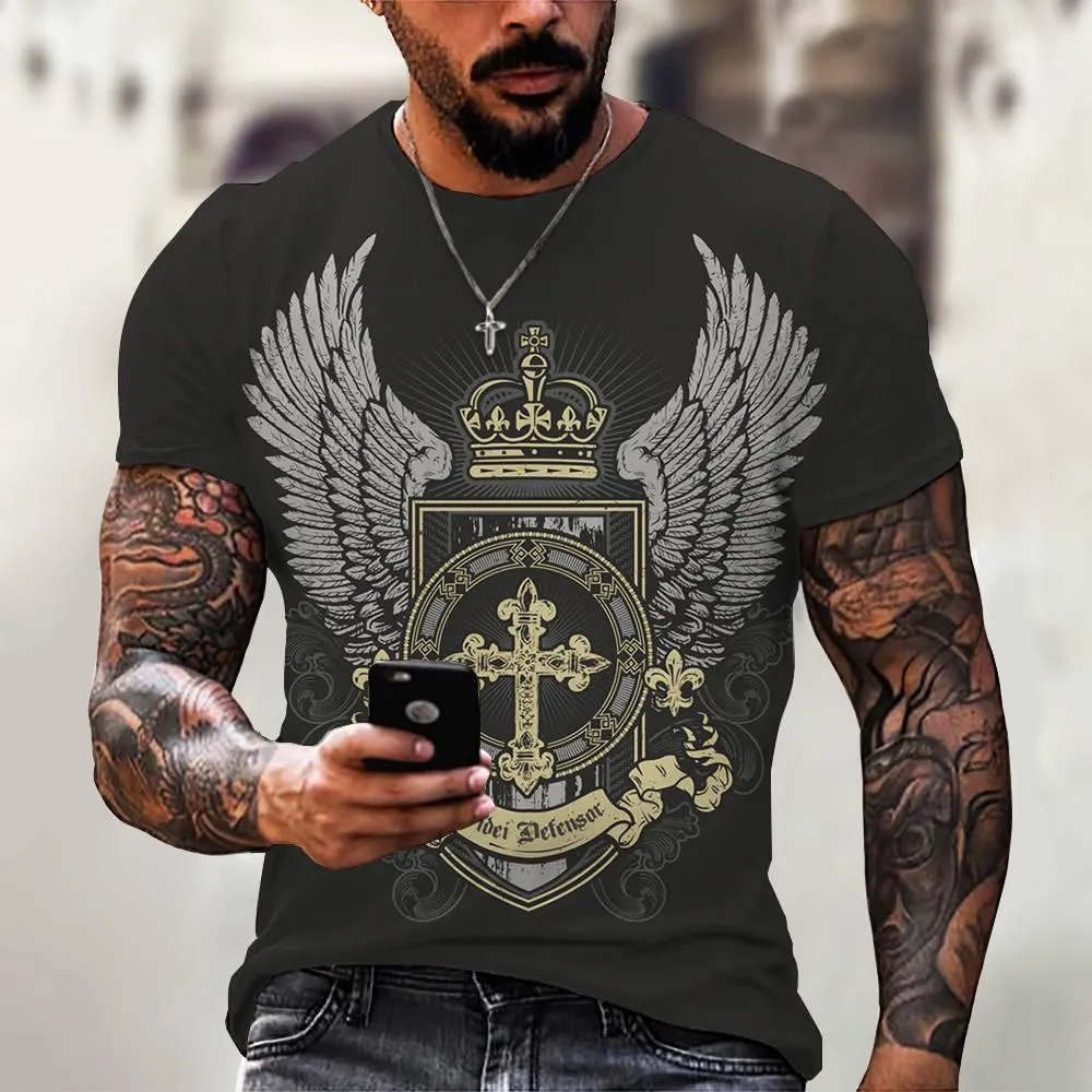 3D Digital Printing Casual Short-Sleeved T-Shirt