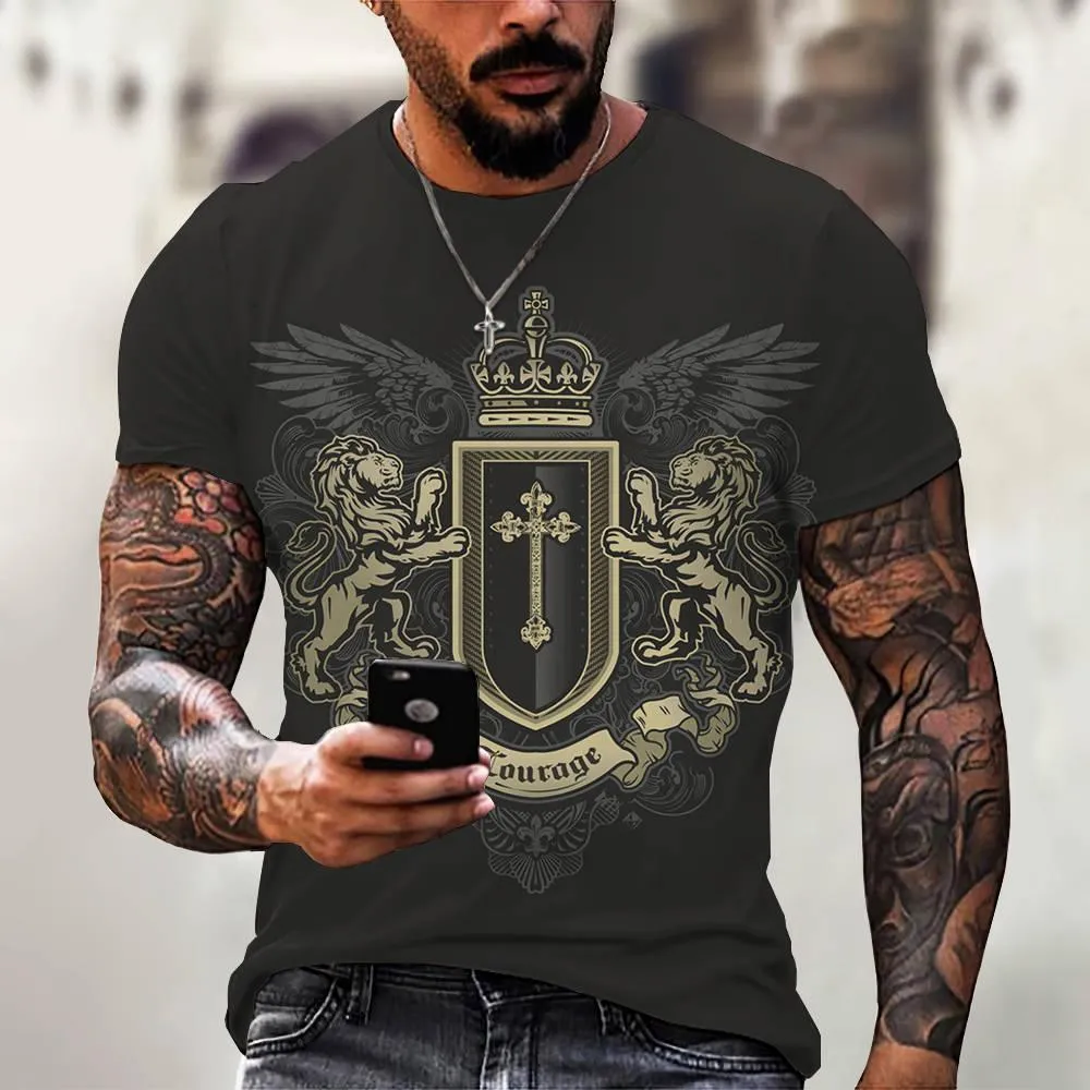 3D Digital Printing Casual Short-Sleeved T-Shirt