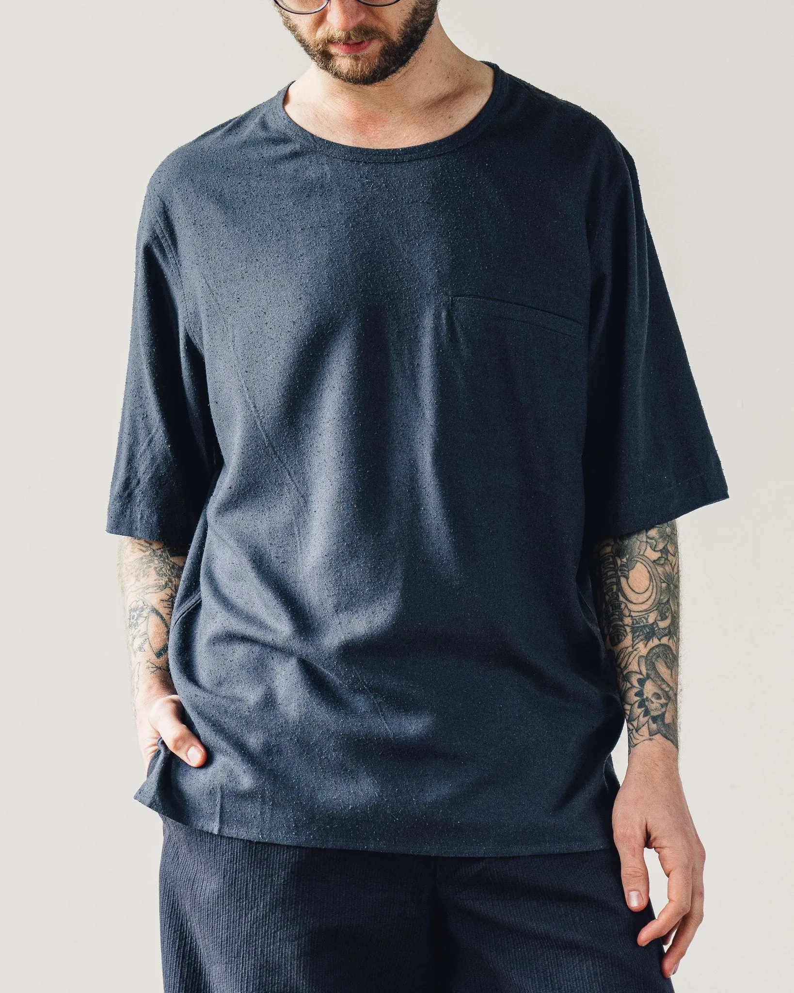 7115 Men's Pocket Tee, Navy