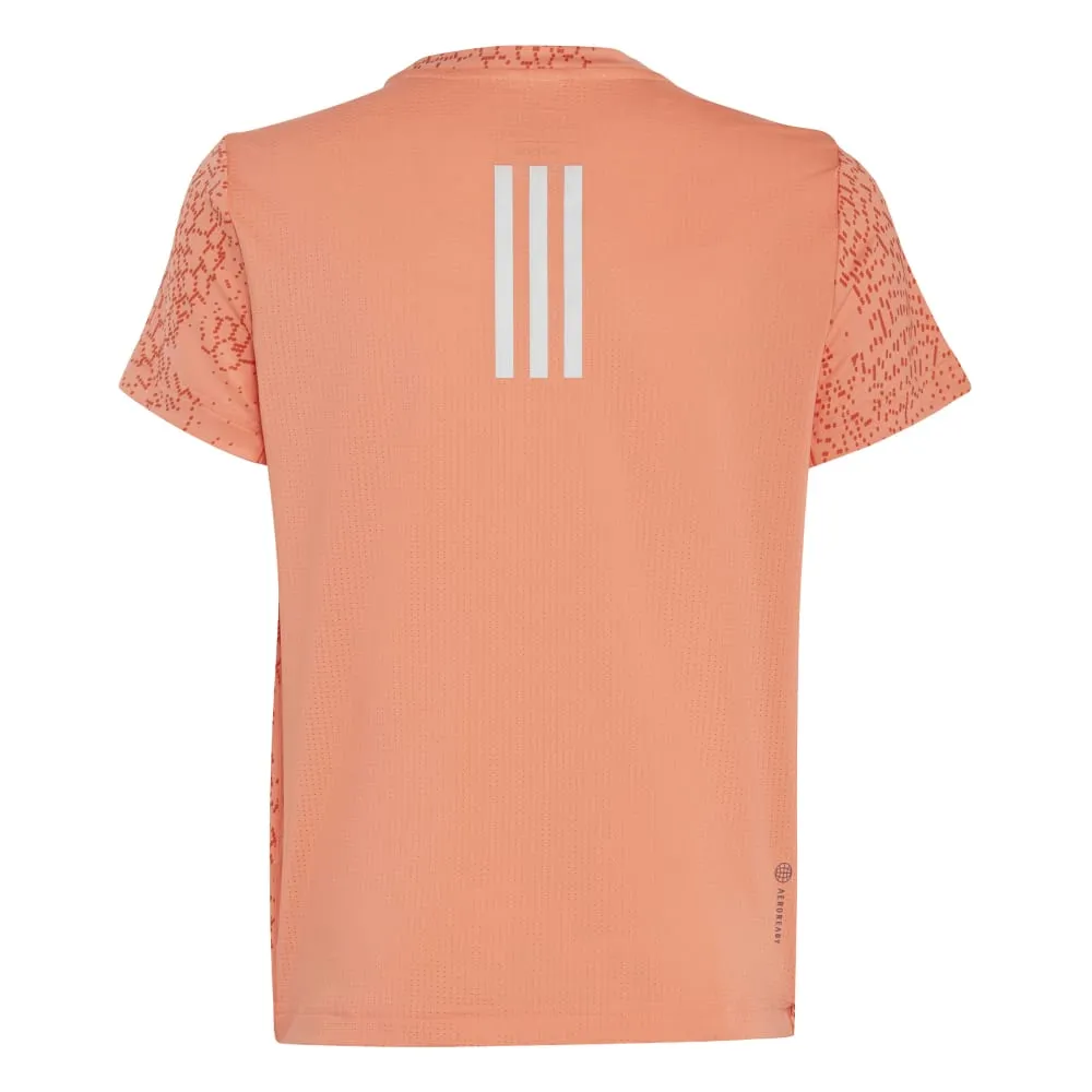 adidas Aeroready 3-Stripes Allover Print Kid's Tee