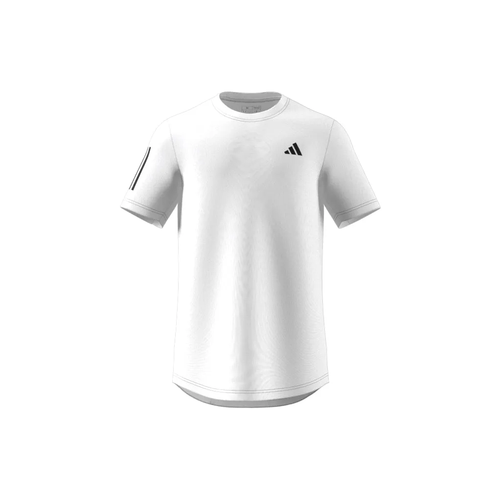 ADIDAS CLUB 3-STRIPES MEN'S TENNIS T-SHIRT WHITE