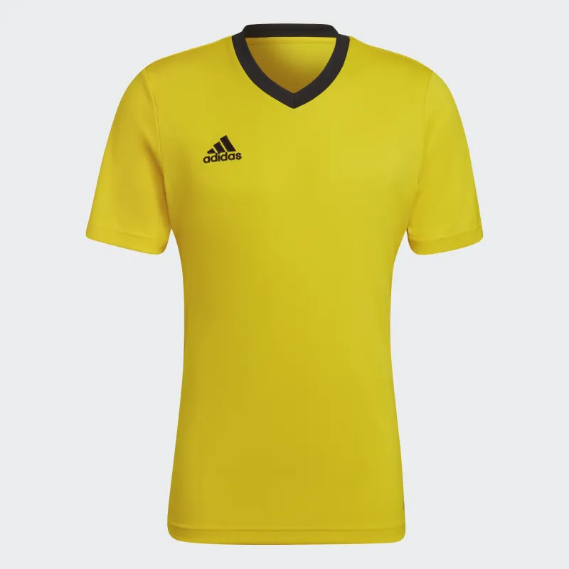 ADIDAS ENTRADA 22 SS JERSEY TEAM YELLOW BLACK