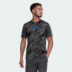 Adidas Feelstrong Camo Sport Men Training T-Shirt Grey