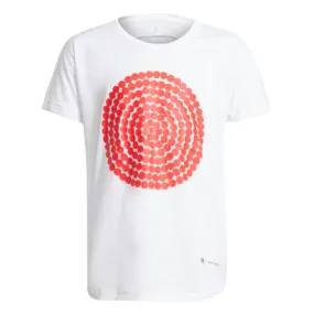 Adidas Marimekko Gs-Girls Training T-Shirt White/Vivid Red