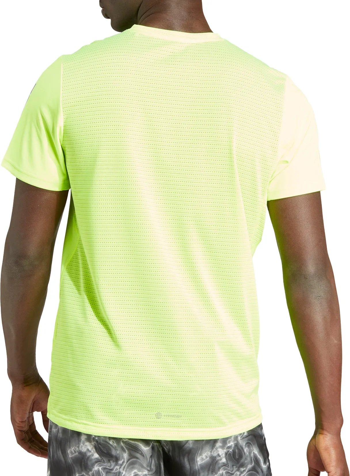 adidas Own The Run Short Sleeve Mens Running Top - Green