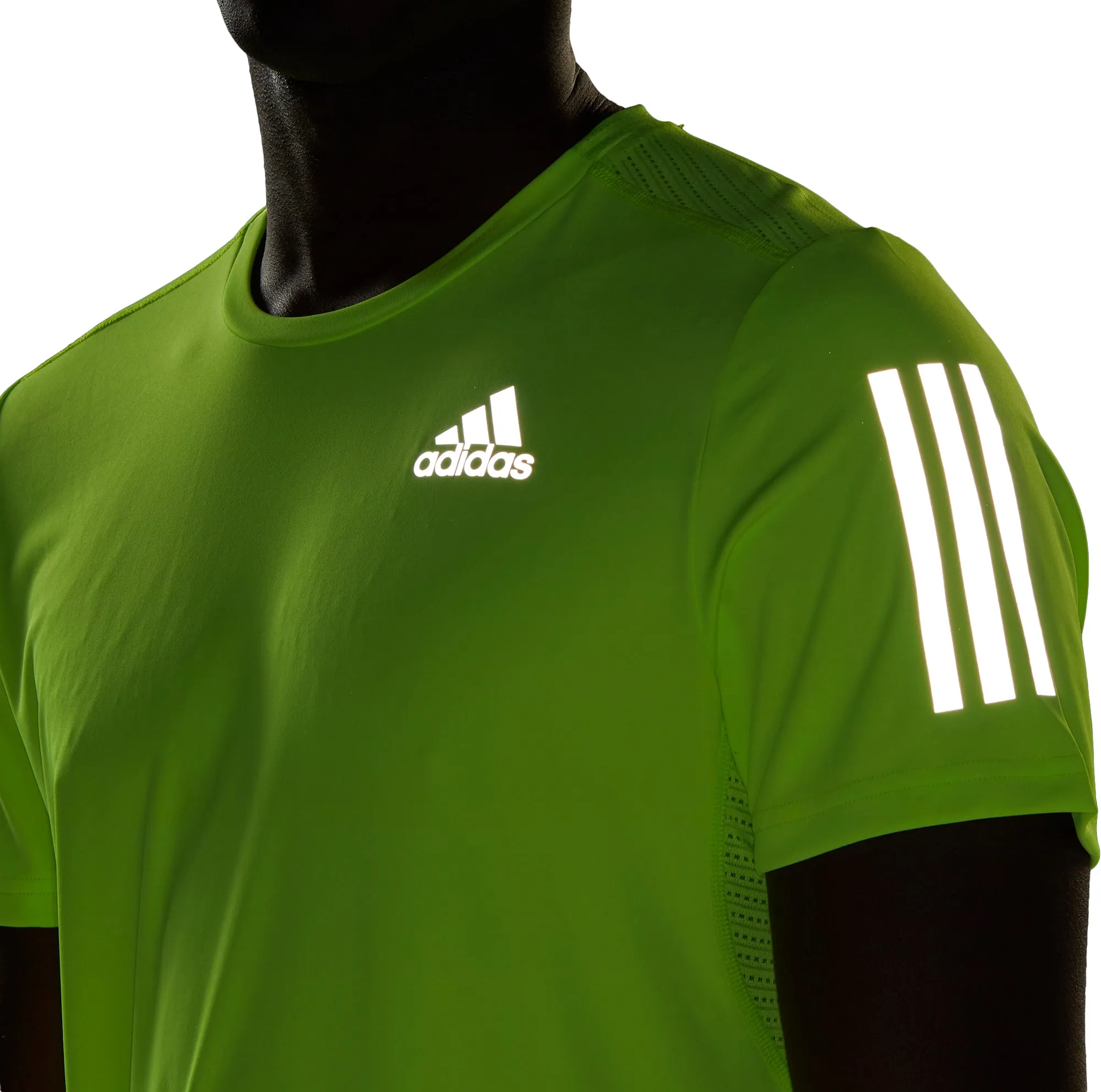 adidas Own The Run Short Sleeve Mens Running Top - Green