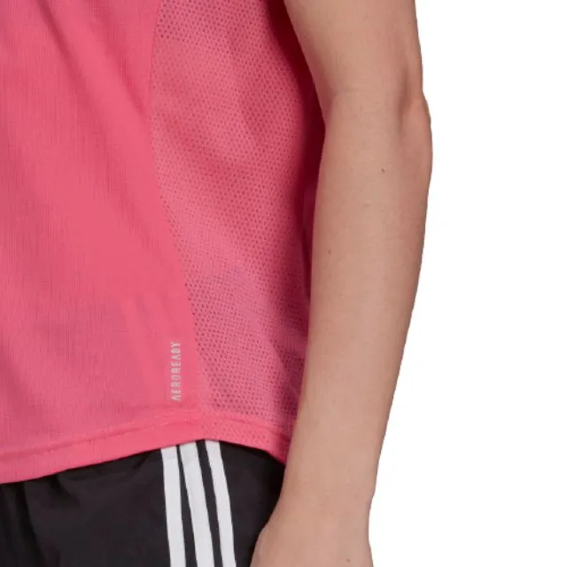 Adidas Own The Run  Women Running T-Shirt Semi Polar Pink