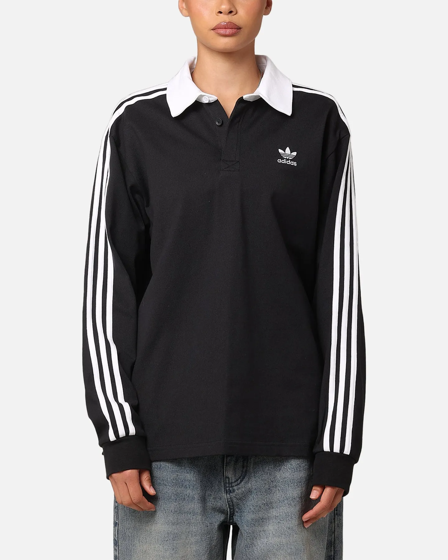 Adidas Rugby Polo Shirt Black