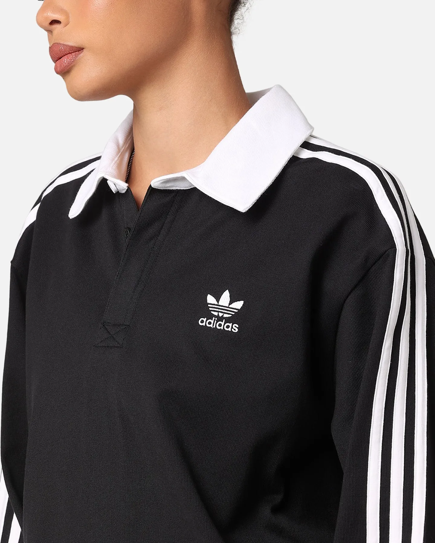 Adidas Rugby Polo Shirt Black