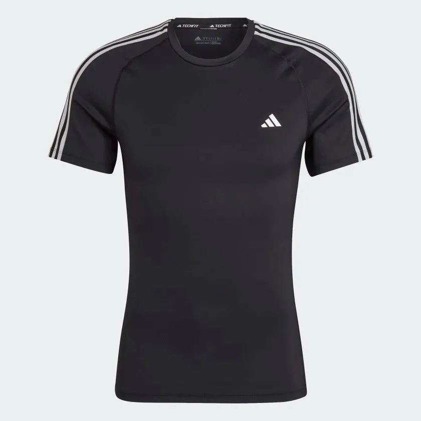 adidas Techfit 3-Stripes Men's Training Tee