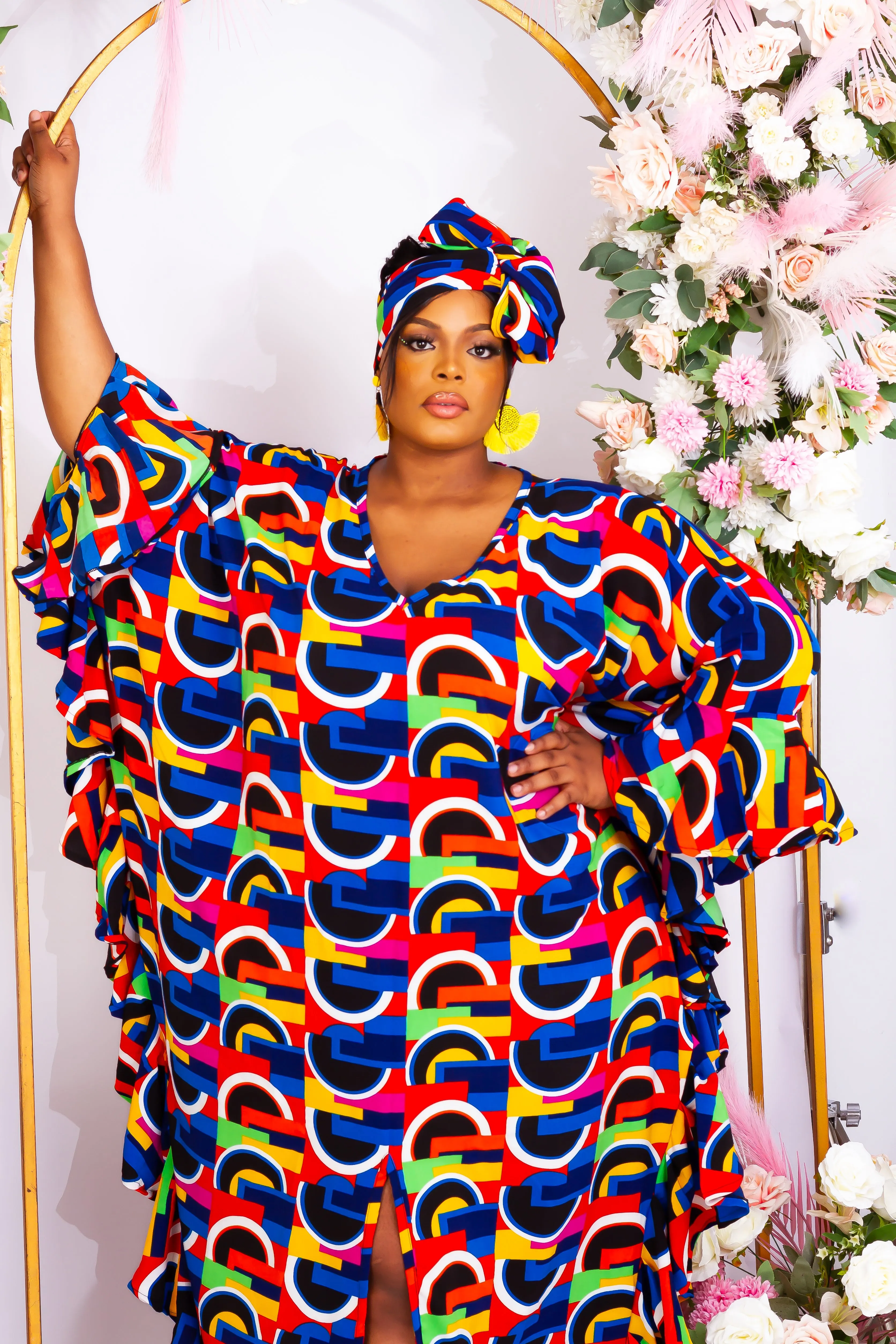 African Inspired Kaftan Boubou Bubu Maxi Dress - Nnedimma