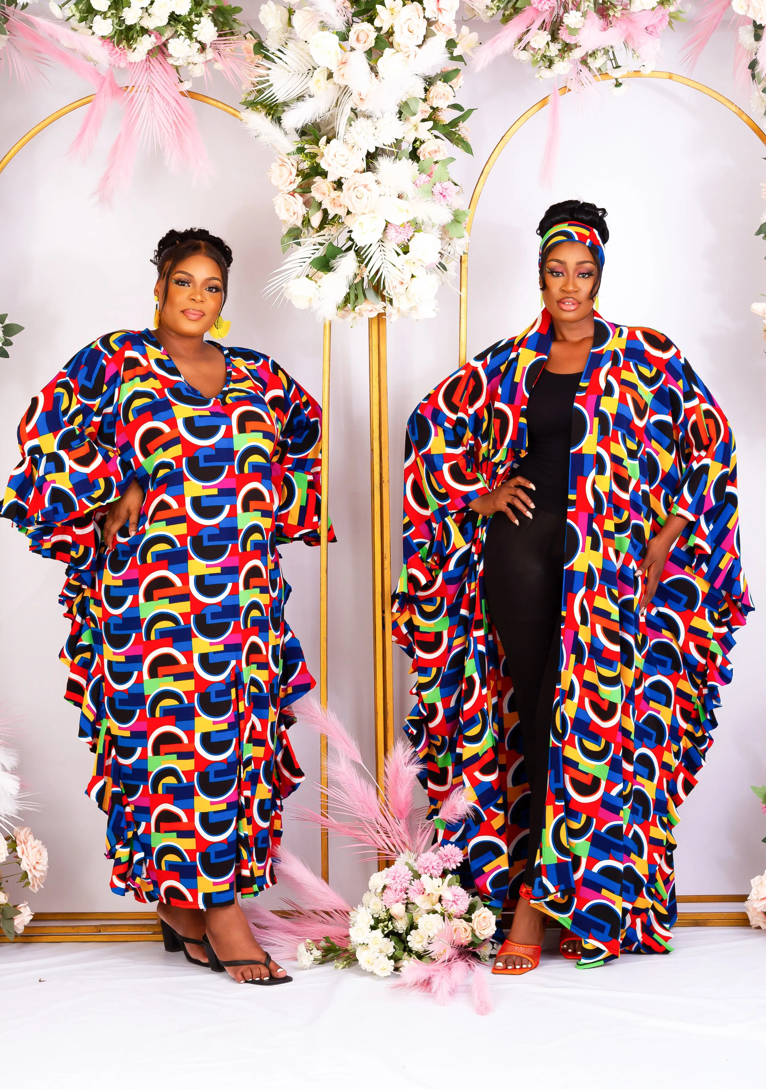 African Inspired Kaftan Boubou Bubu Maxi Dress - Nnedimma