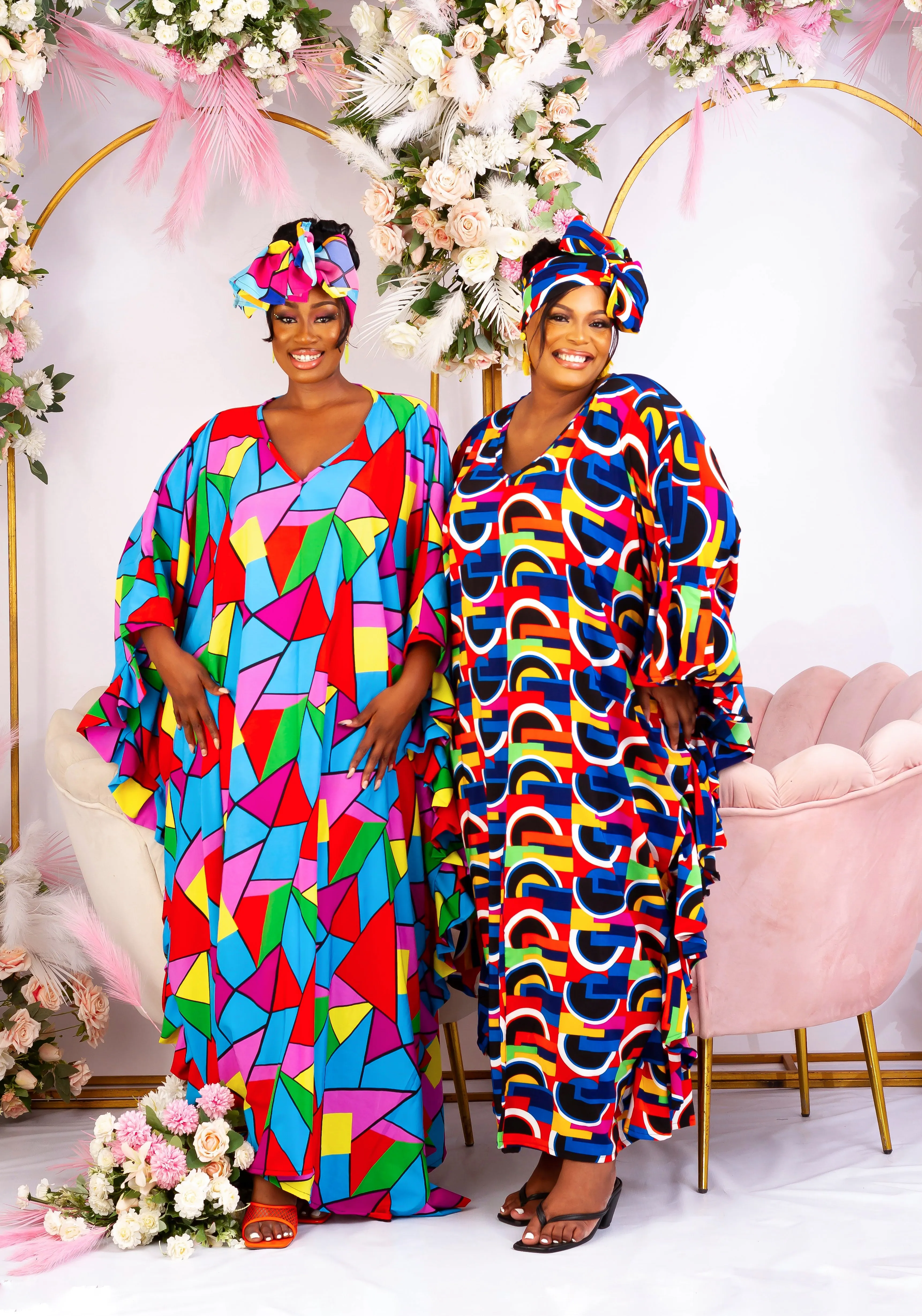 African Inspired Kaftan Boubou Bubu Maxi Dress - Nnedimma