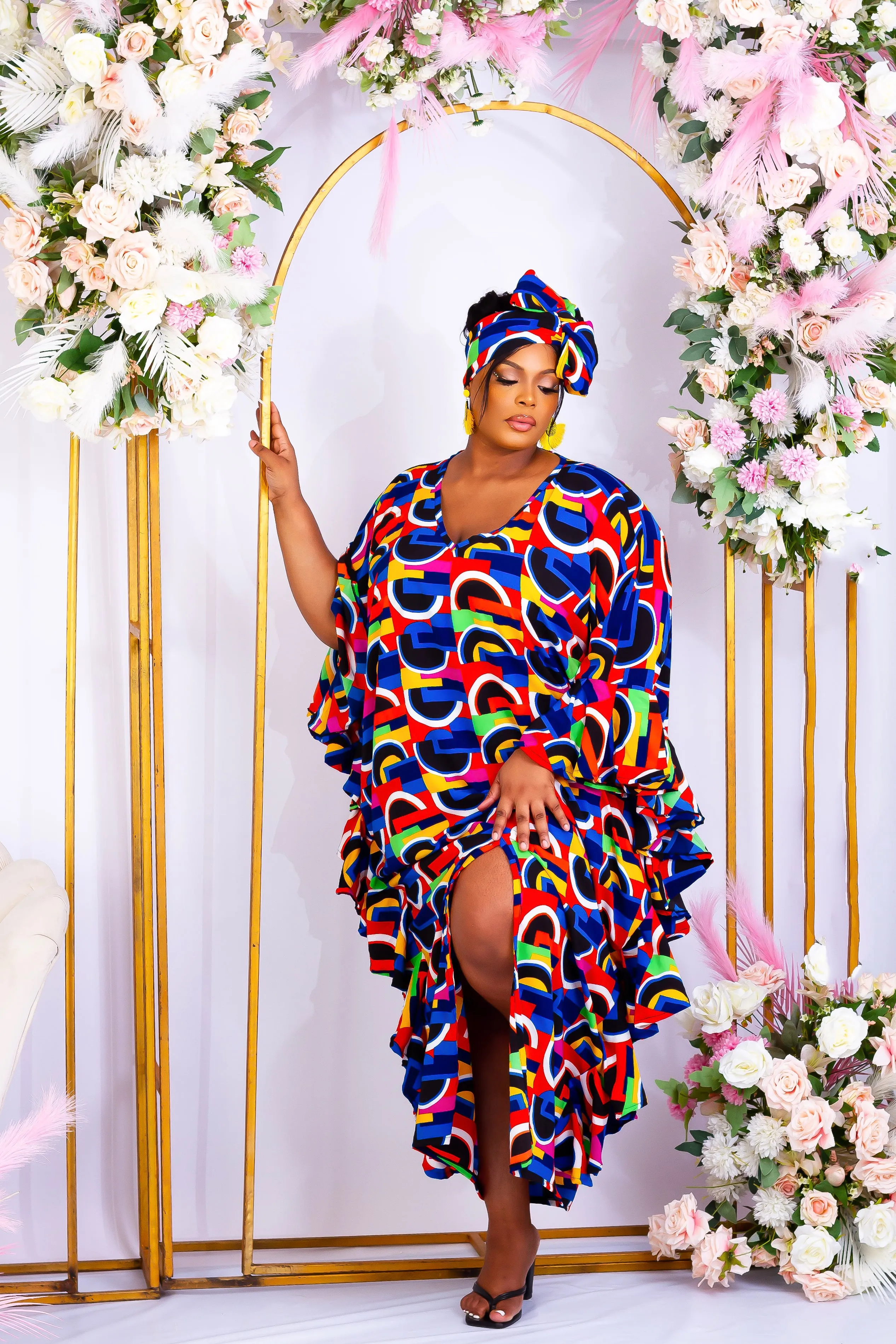 African Inspired Kaftan Boubou Bubu Maxi Dress - Nnedimma