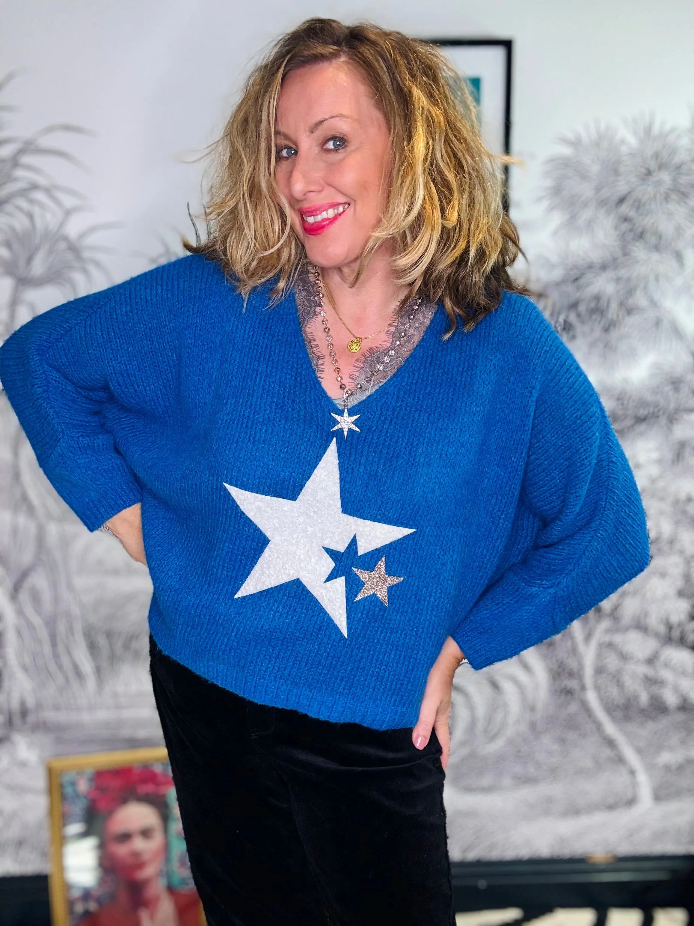 Astrid Double Star Oversized Jumper