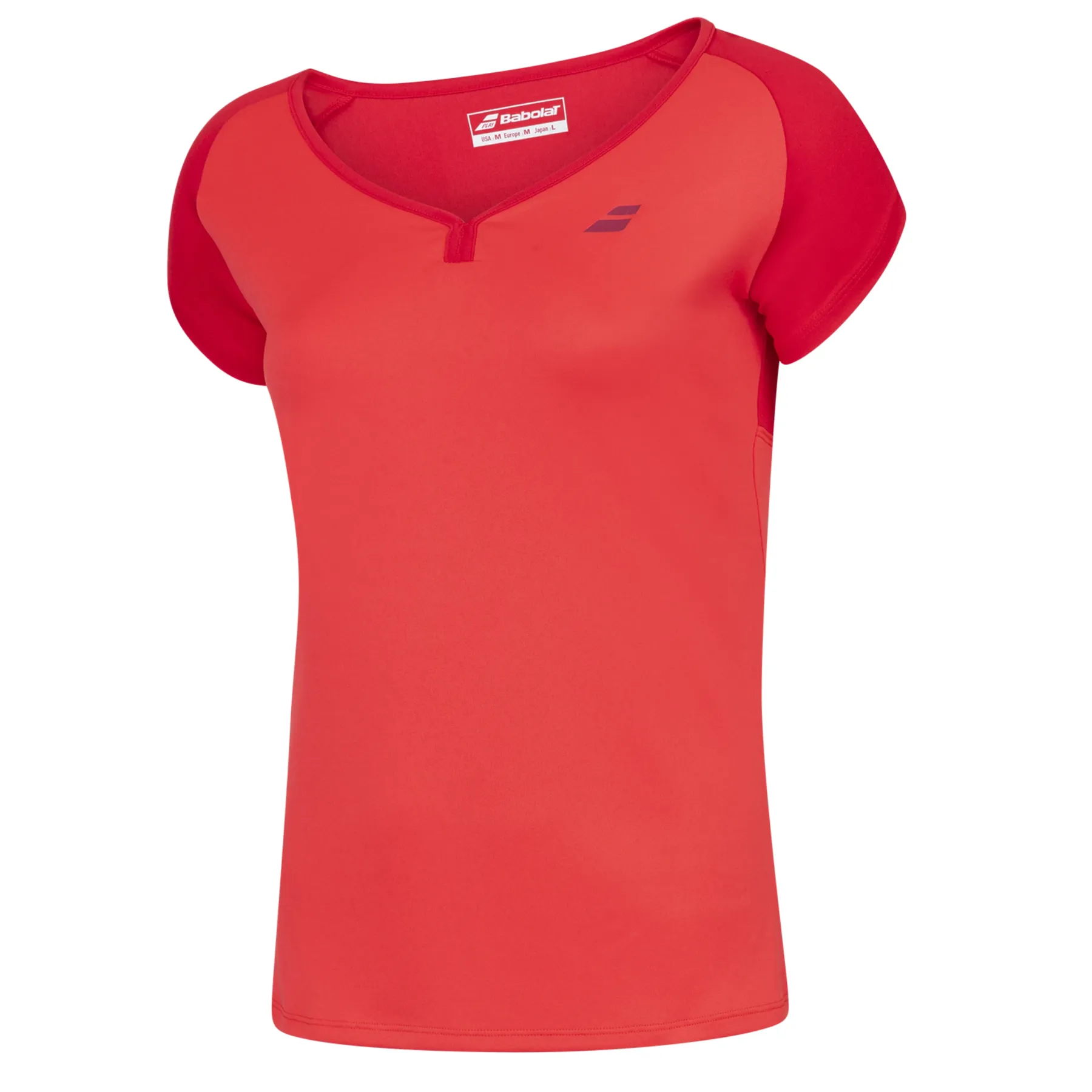 Babolat Play Cap Women's Sleeve Top - Tomato Red