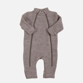 Baby & Kids Merino Wool fleece Zip Suit - Sesame