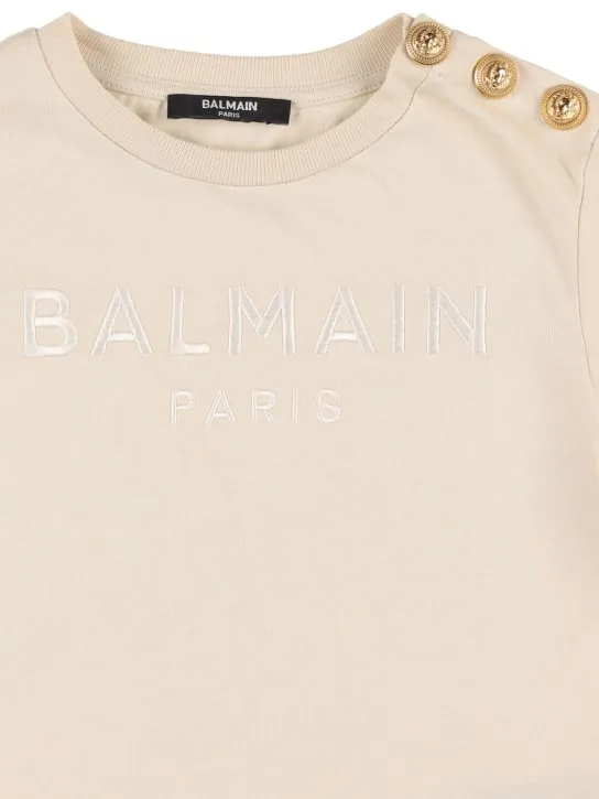 Balmain   Organic cotton jersey t-shirt 