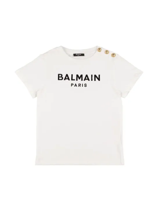 Balmain   Organic cotton jersey t-shirt 