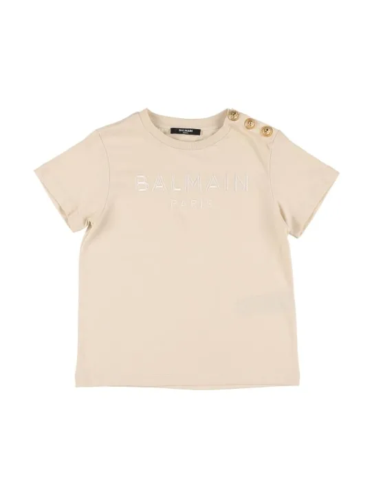 Balmain   Organic cotton jersey t-shirt 