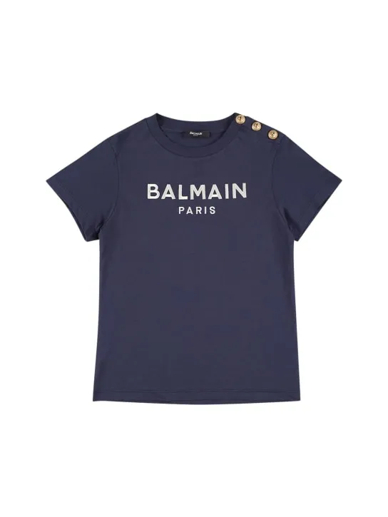 Balmain   Organic cotton jersey t-shirt 