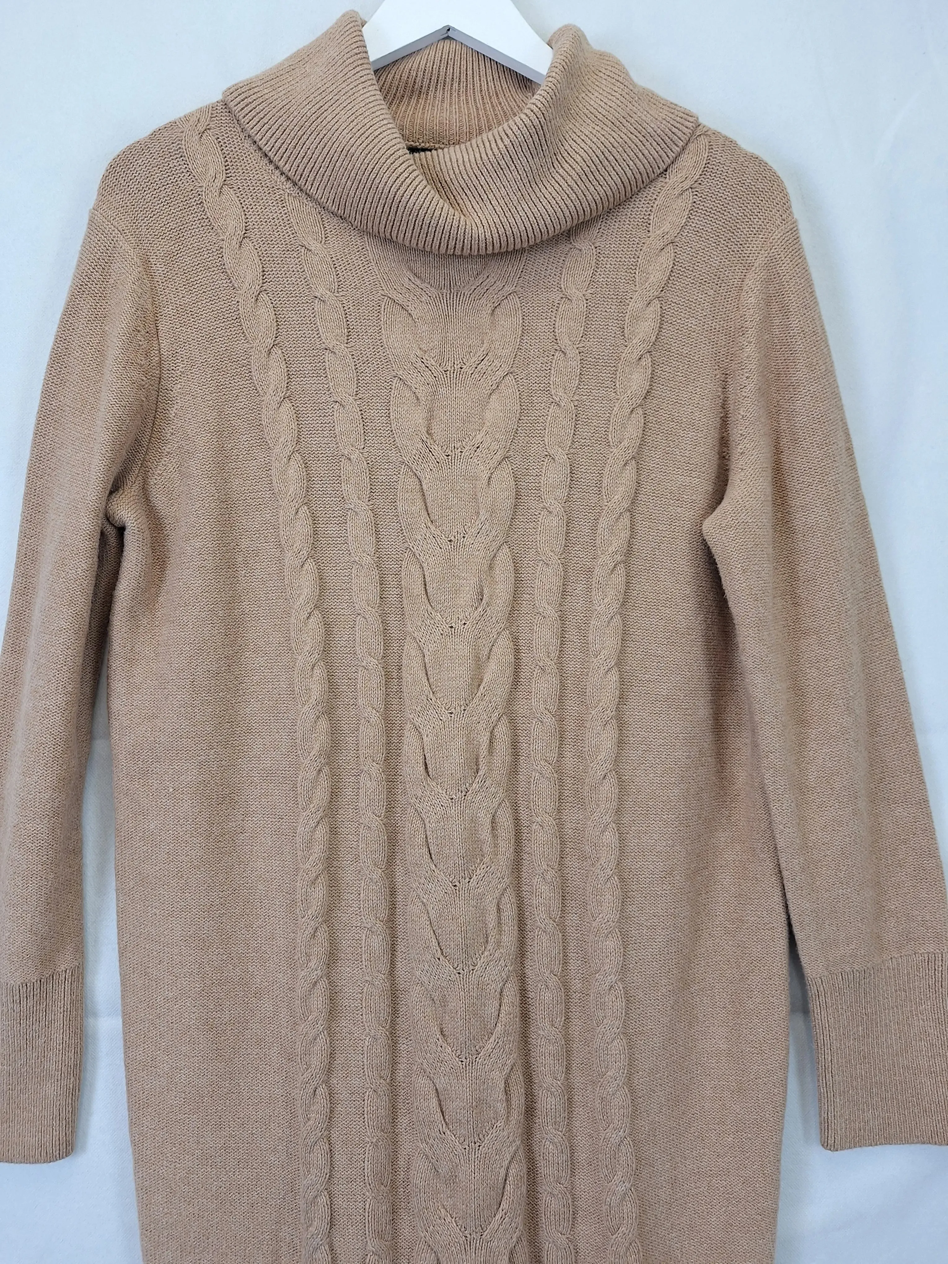 Banana Republic Cosy Cinnamon Latte Sweater Dress Size S