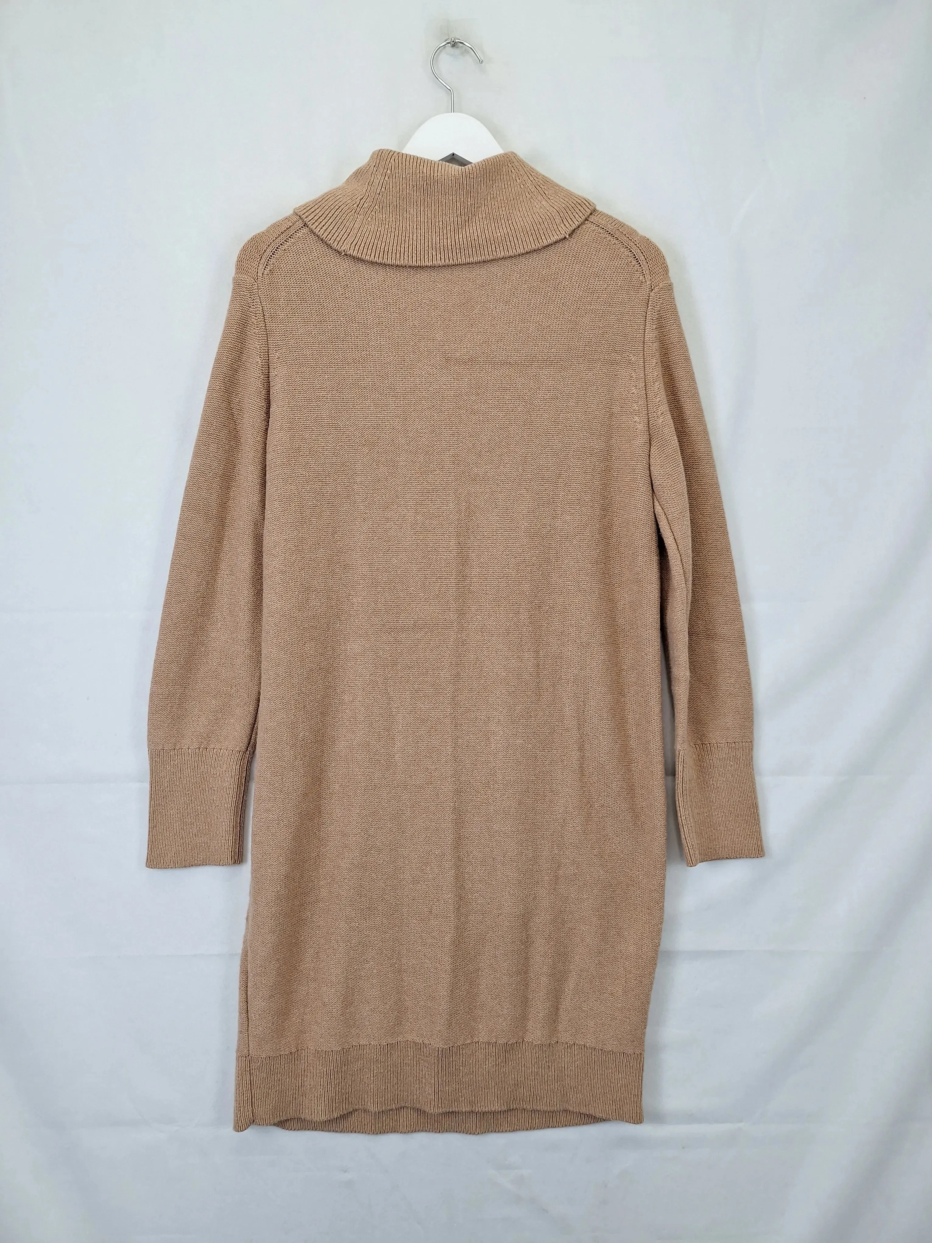 Banana Republic Cosy Cinnamon Latte Sweater Dress Size S