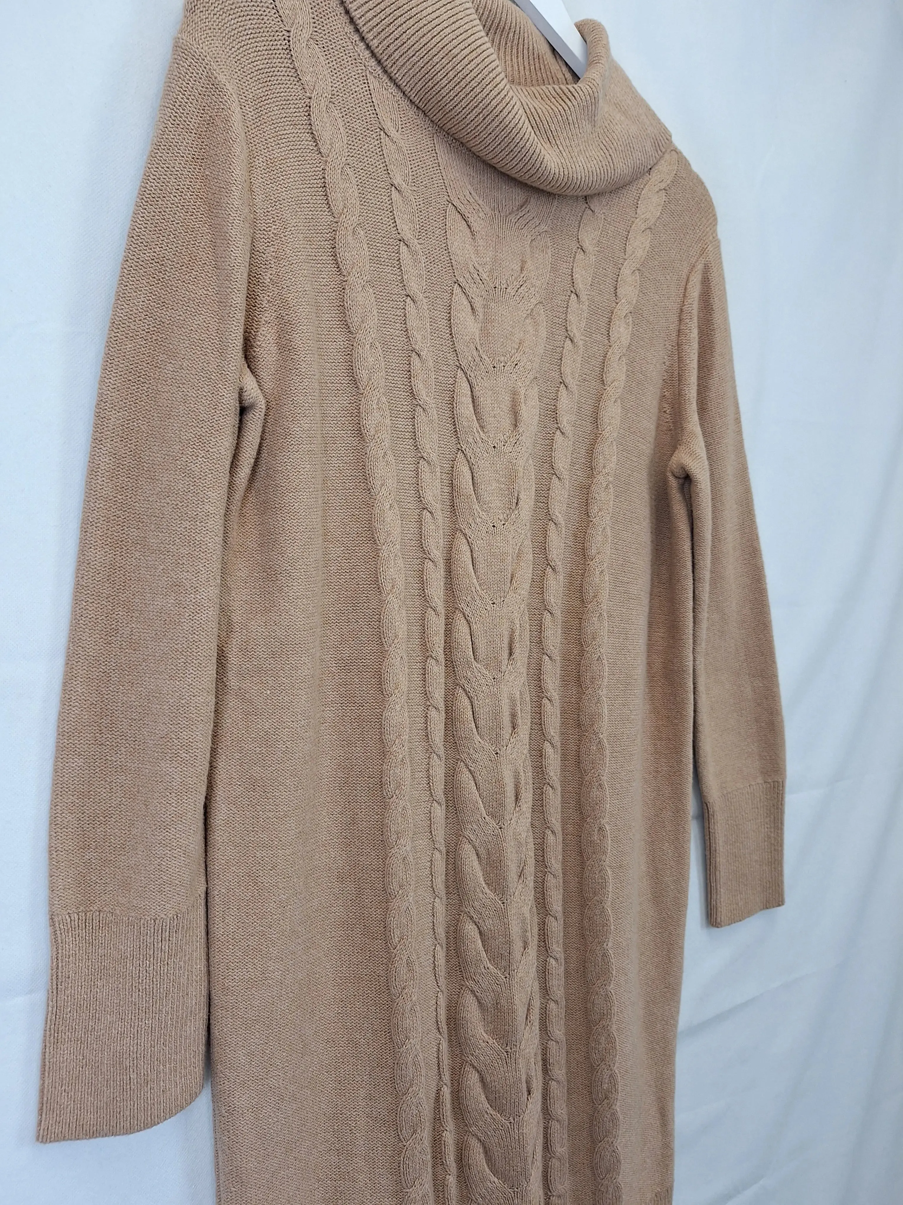 Banana Republic Cosy Cinnamon Latte Sweater Dress Size S