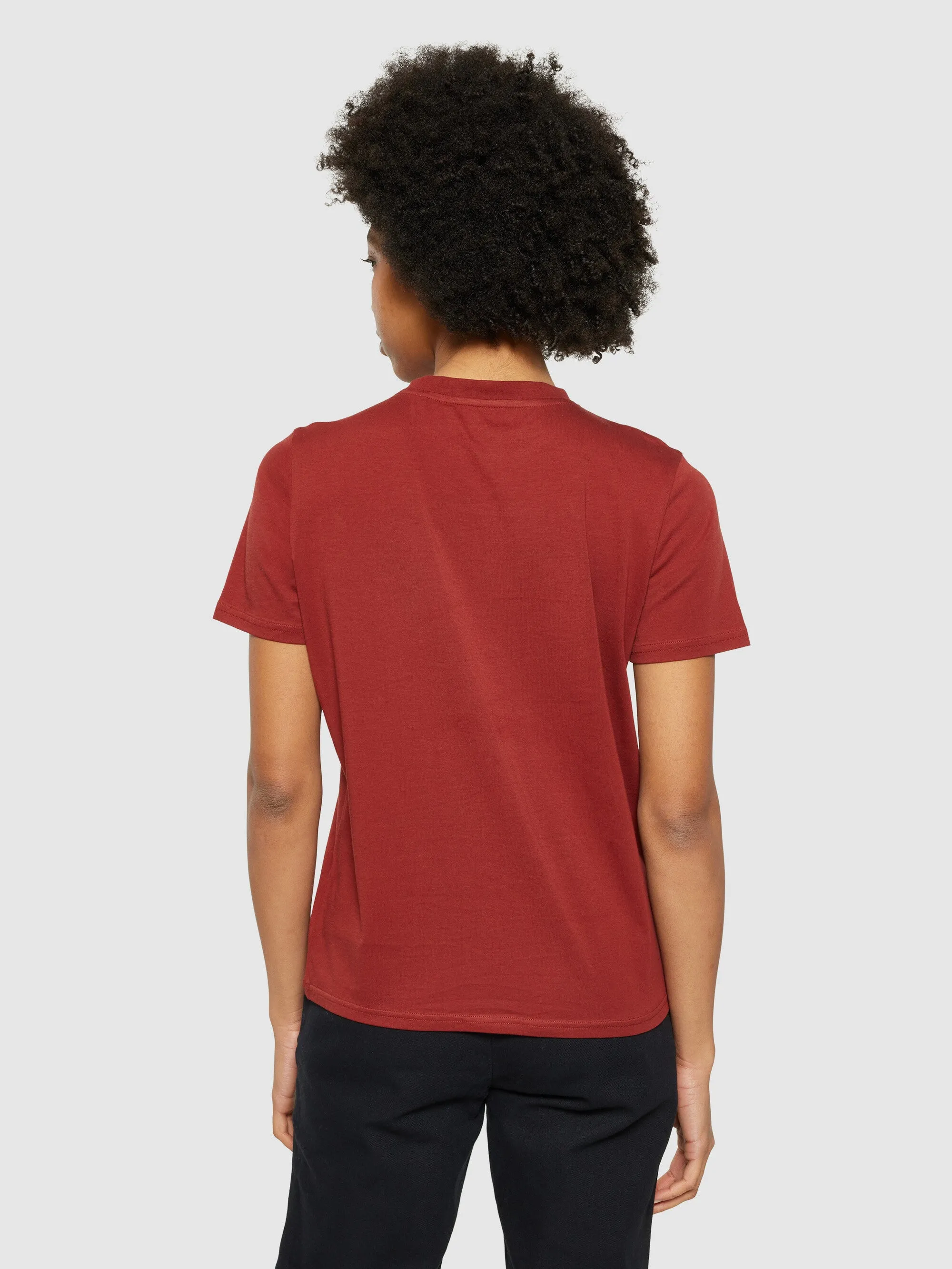 Basic pima cotton t-shirt - GOTS/Vegan - Fired Brick