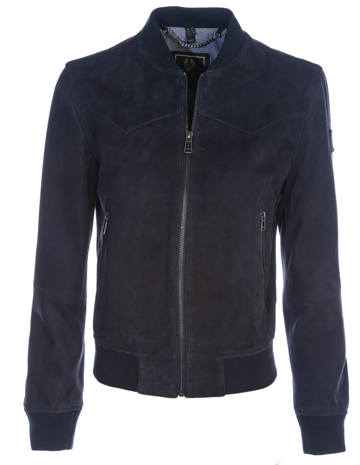 Belstaff Corvette Ladies Suede Jacket in Navy