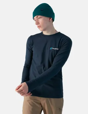 Berghaus Dean Street Heritage Front & Back Logo Long Sleeve T-Shirt - Blueberry