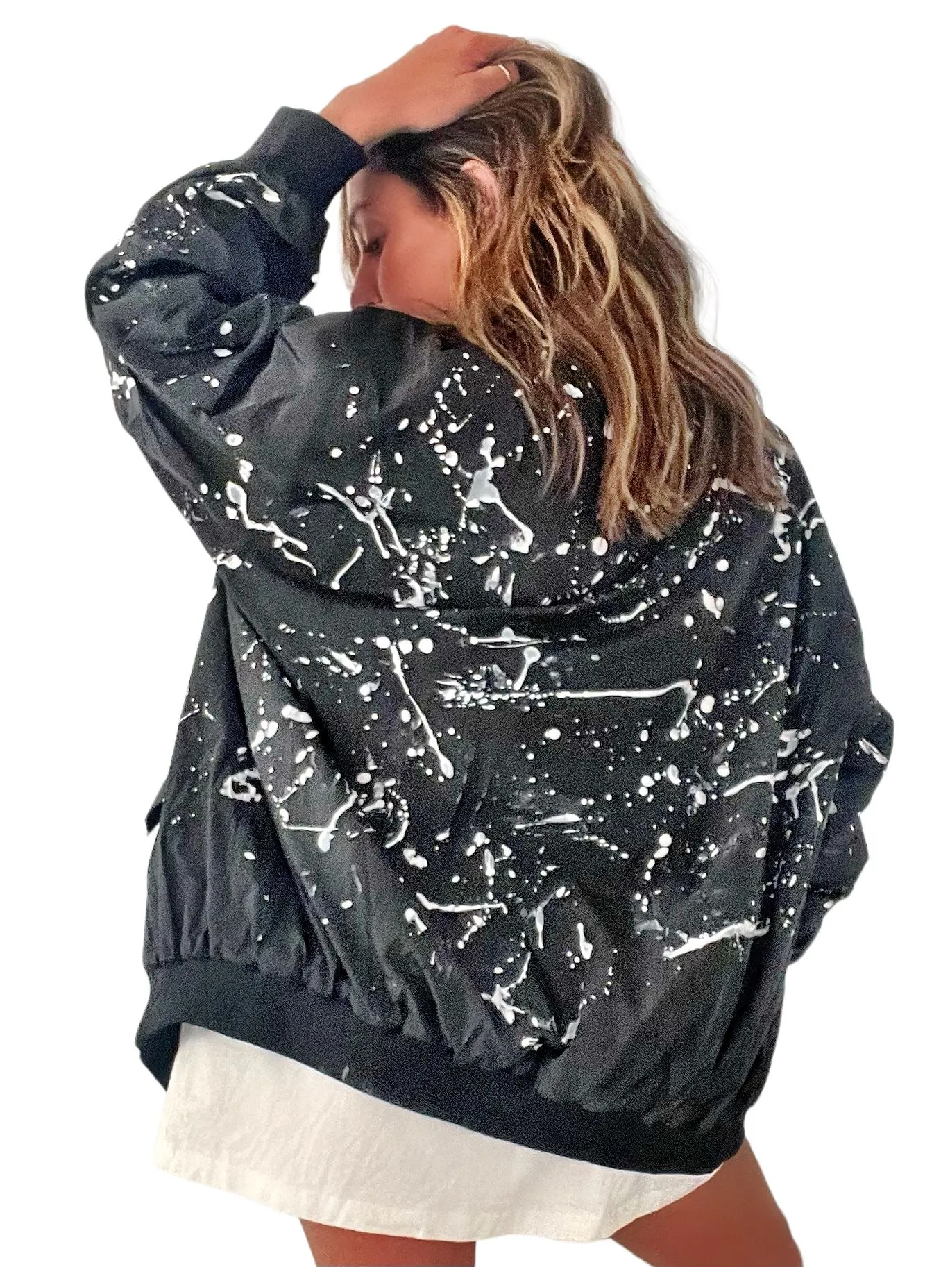 'Beyond Bombers' Painted Jacket