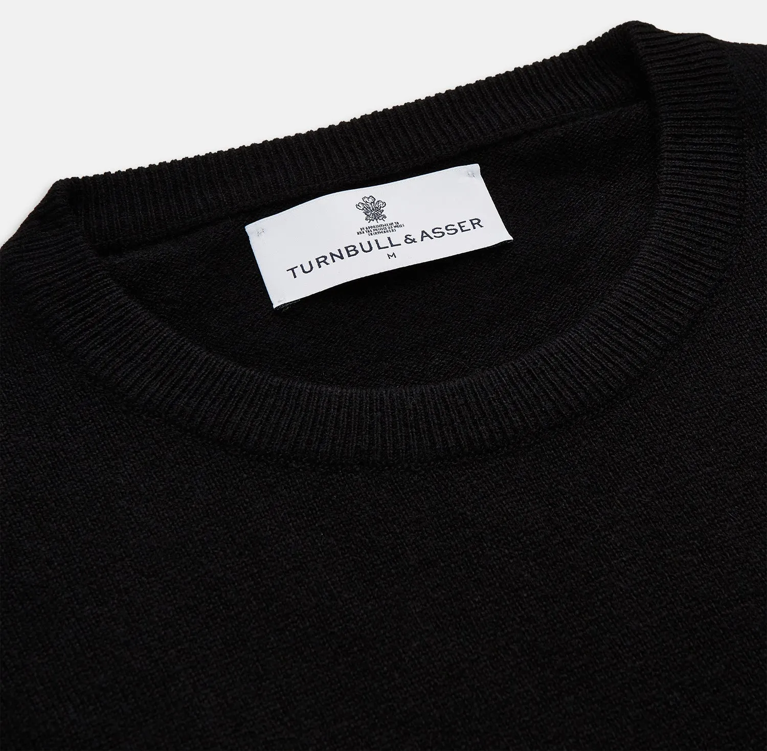 Black Crew Neck Cashmere Jumper