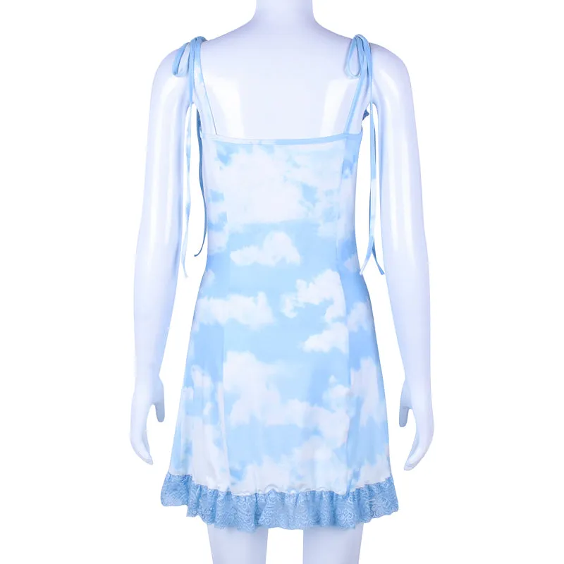 Blue sky dress KF9422