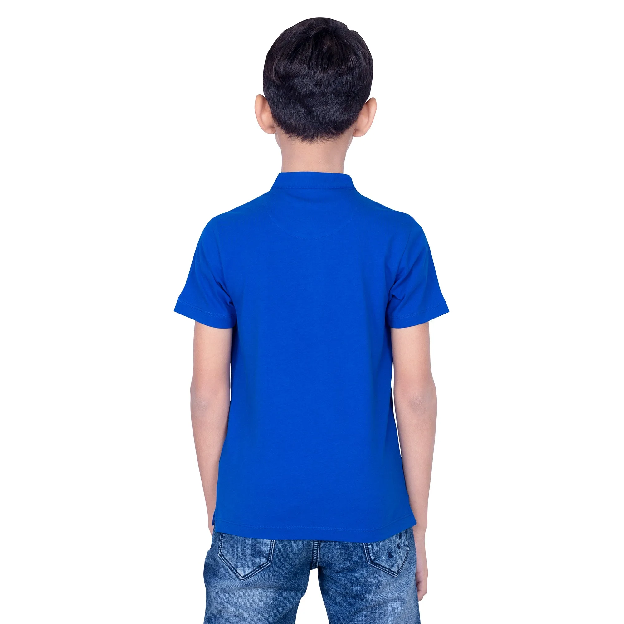 Boys Royal Pure Cotton Polo T-Shirt