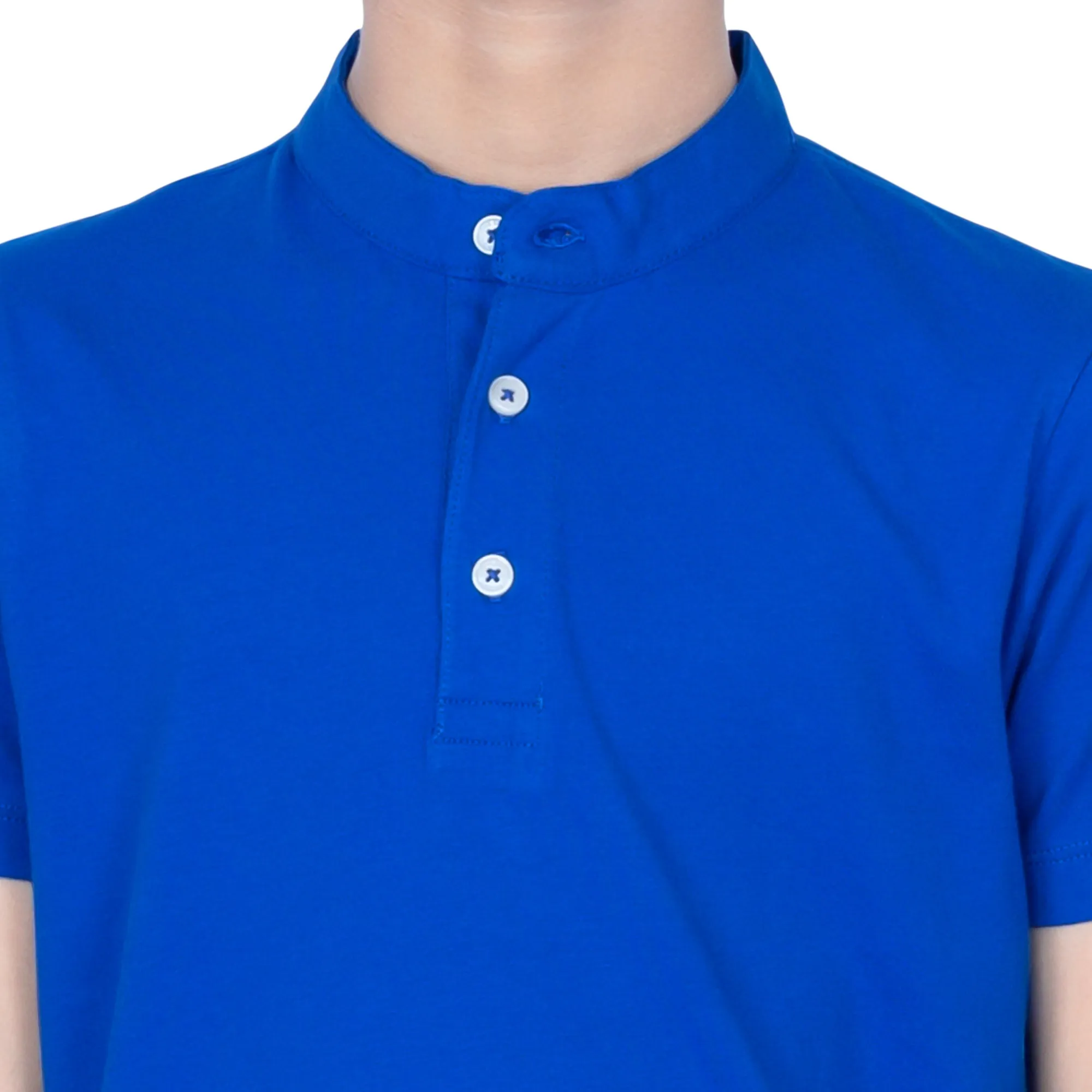 Boys Royal Pure Cotton Polo T-Shirt