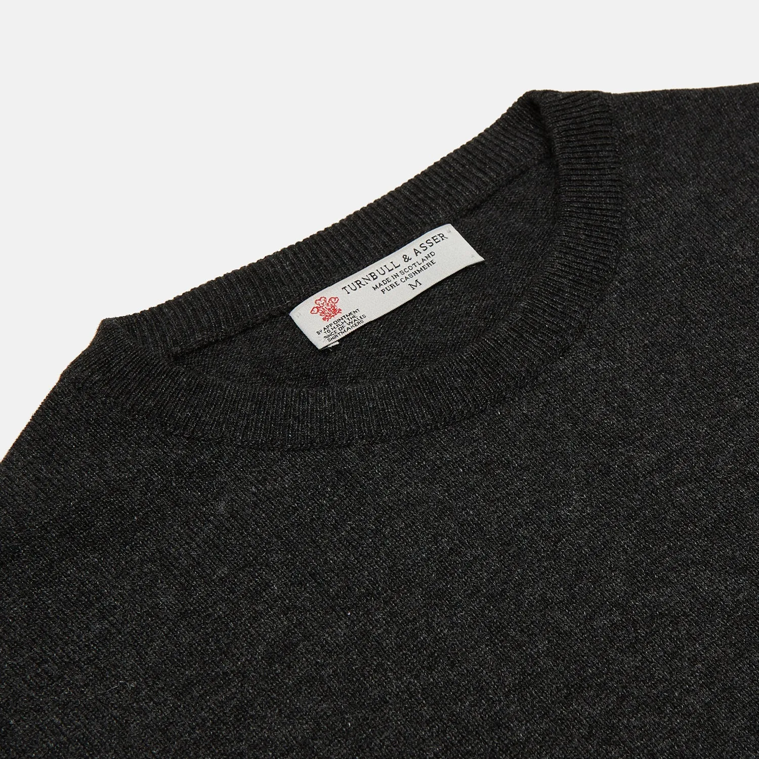 Charcoal Crew Neck Cashmere Jumper