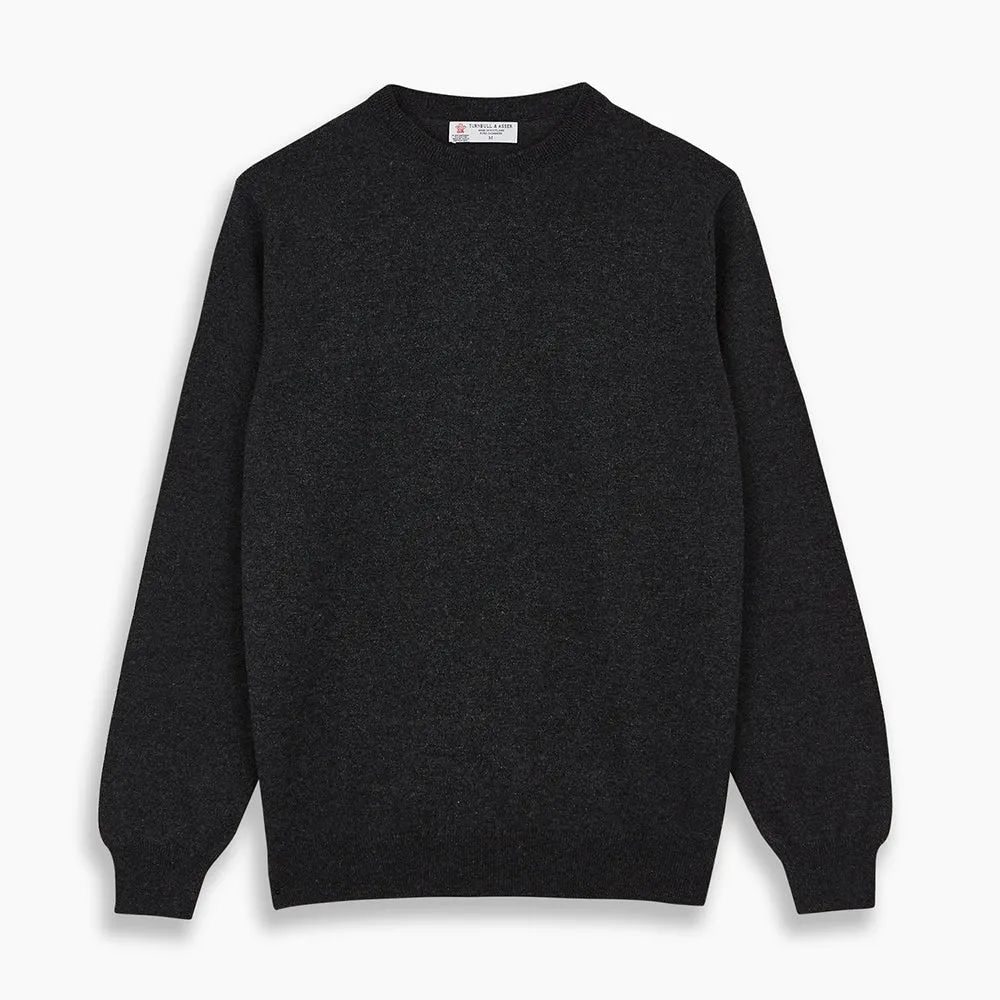 Charcoal Crew Neck Cashmere Jumper