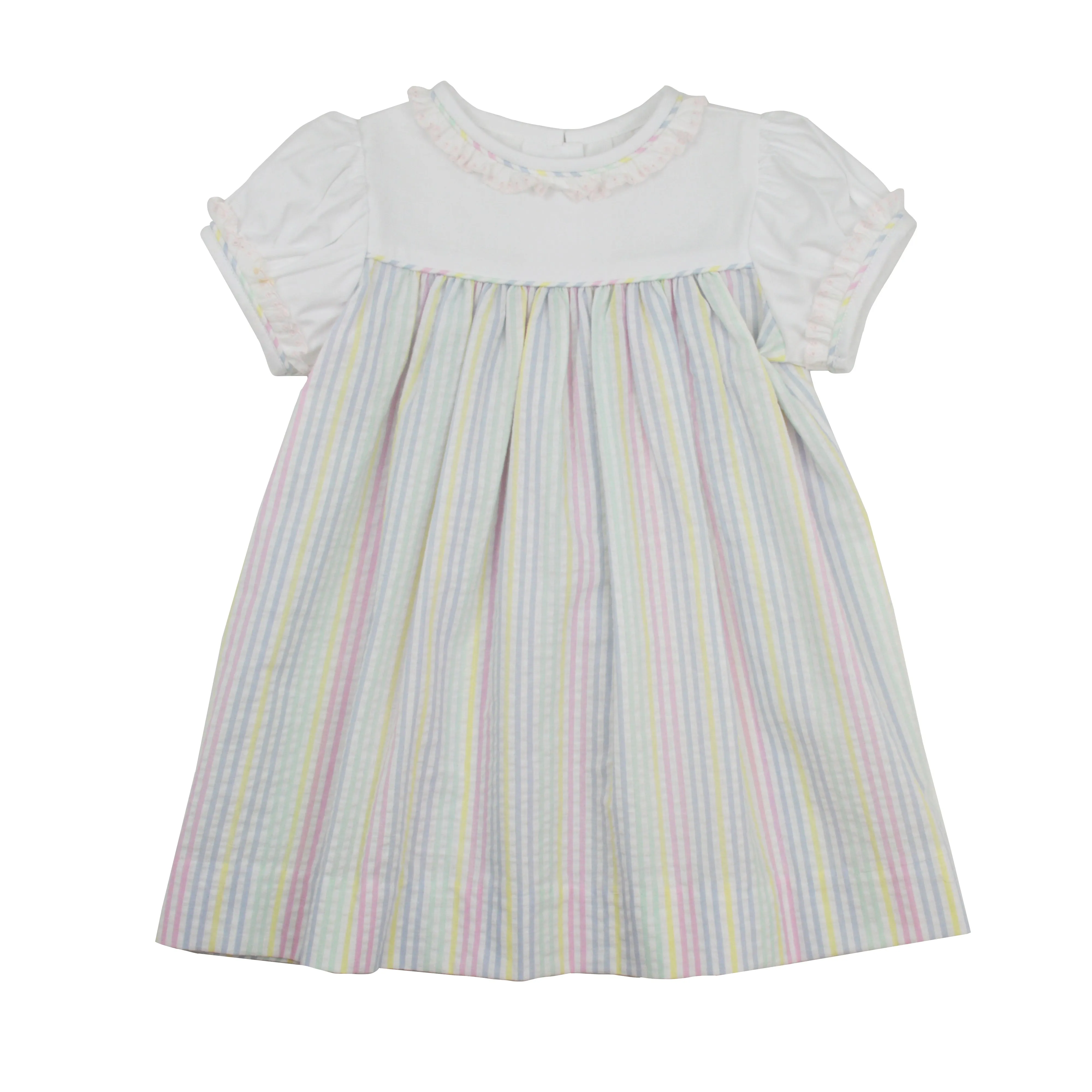 Christy Dress | Pastel Stripe (2T, 4T, 4, 5, 6)