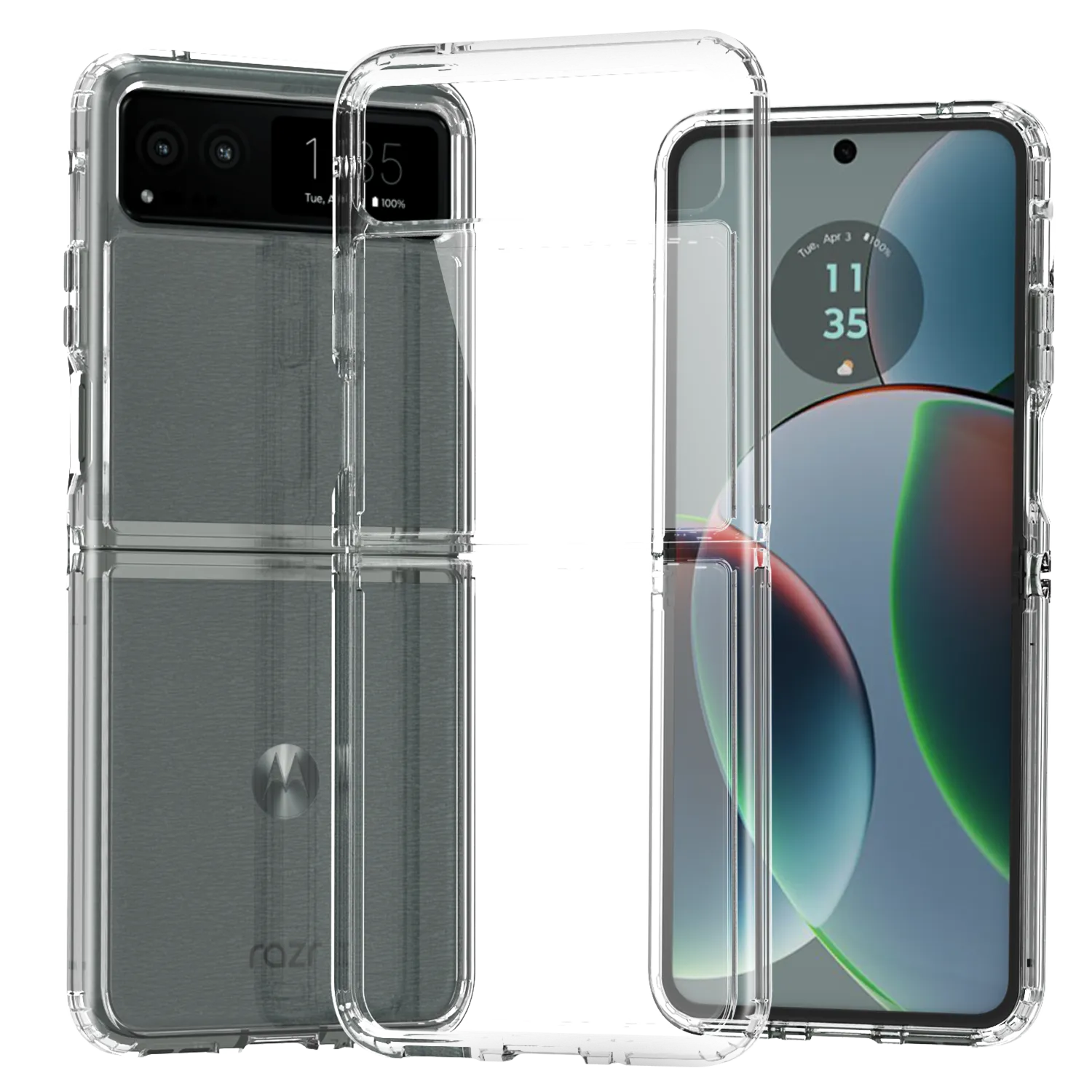 Clear Hard Case Cover for Motorola RAZR 2023