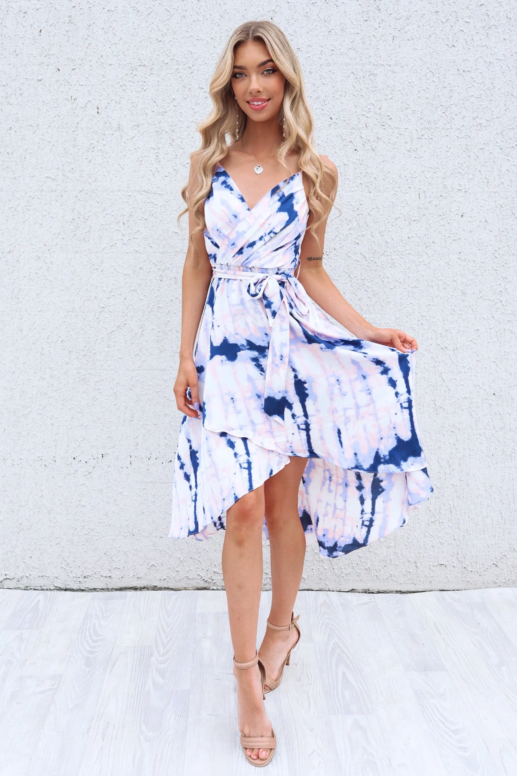 Cloud Nine Dress - Violet/Navy