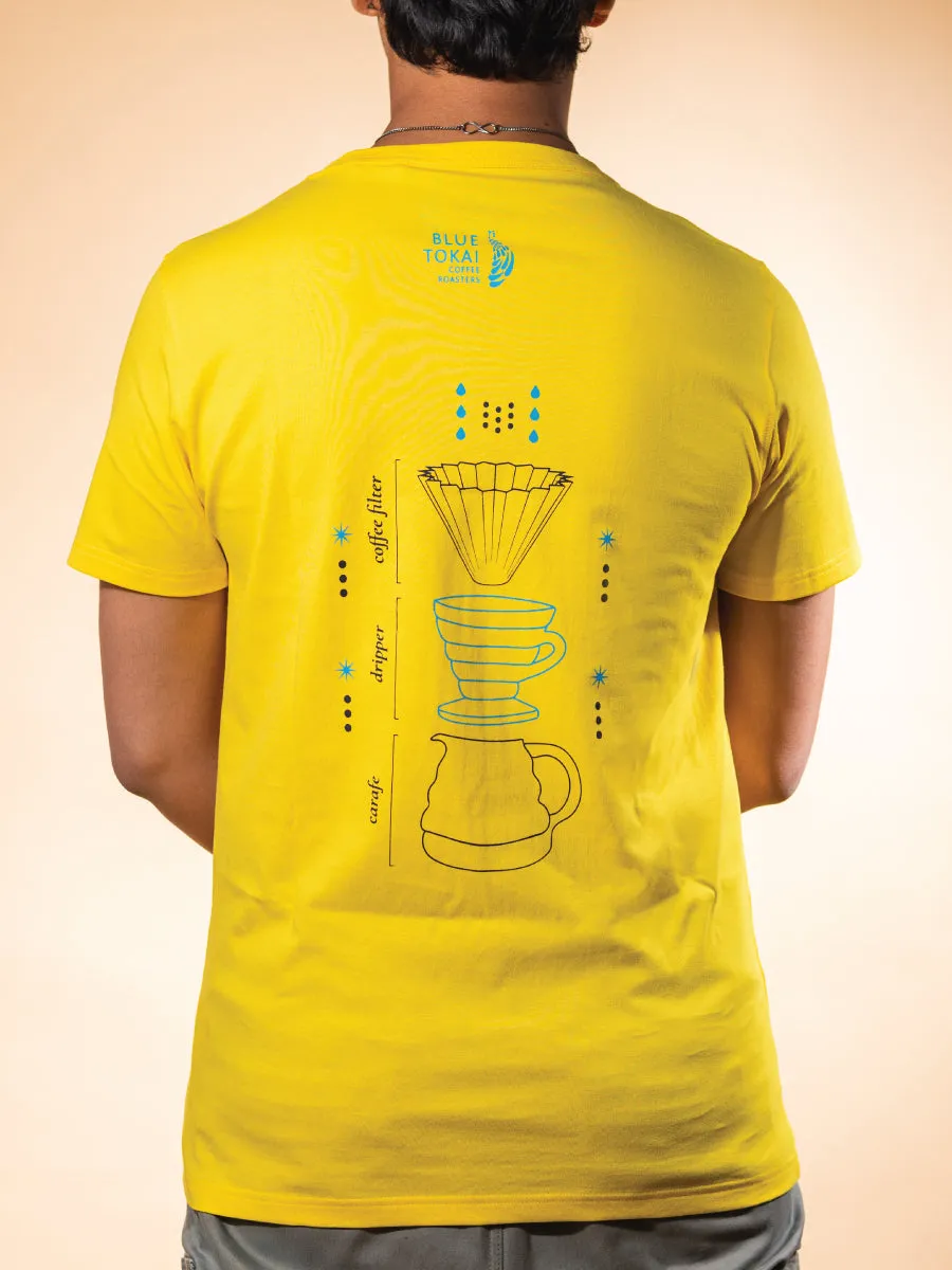 COFFEE T-SHIRT Yellow (Pour over)