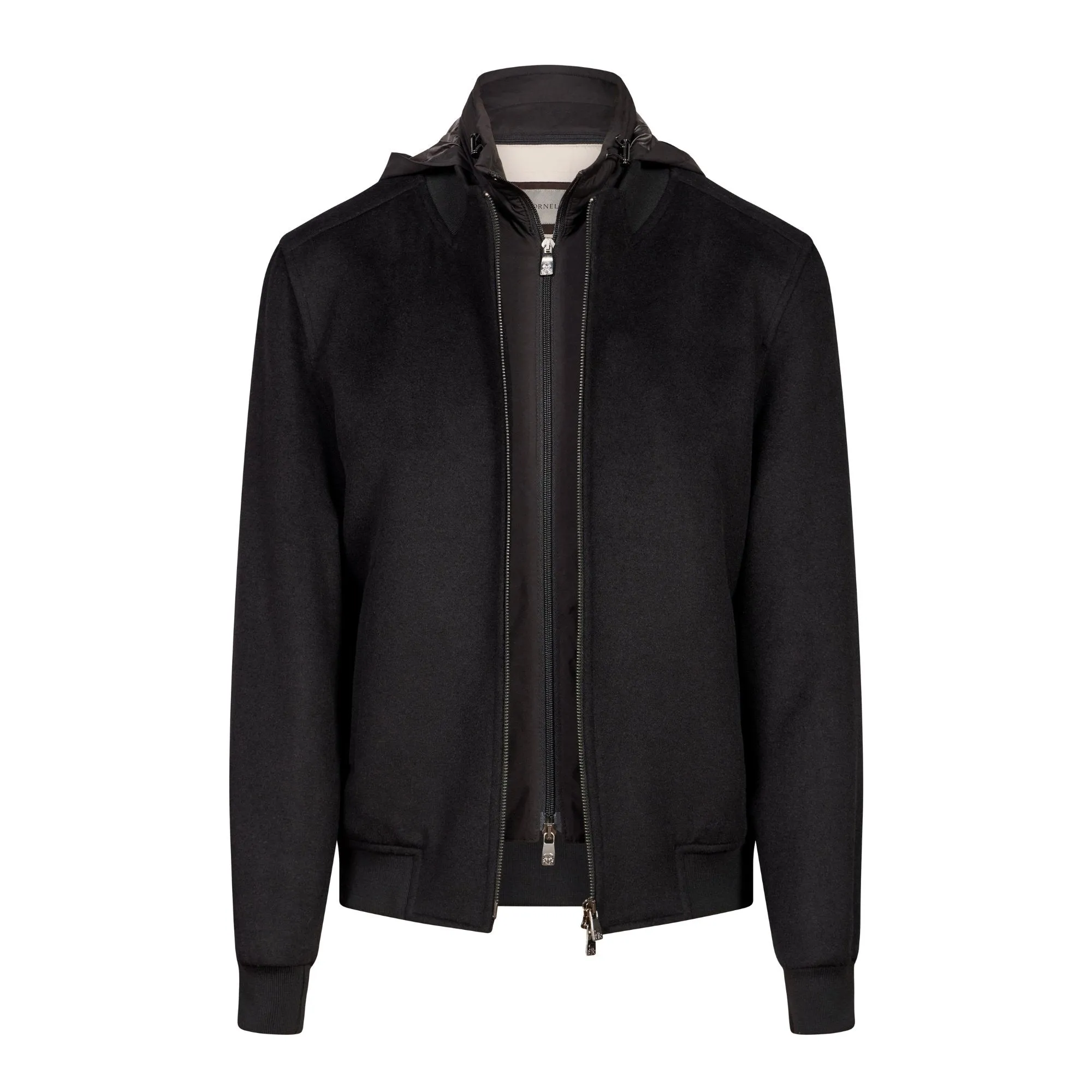 CORNELIANI Wool Bomber Jacket BLACK REG