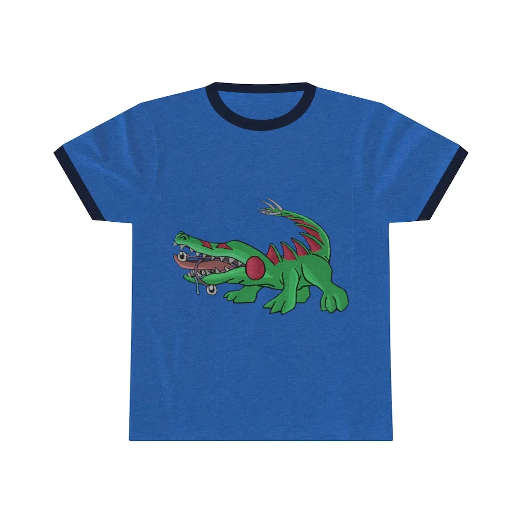 Crocodilas Unisex Ringer Tee