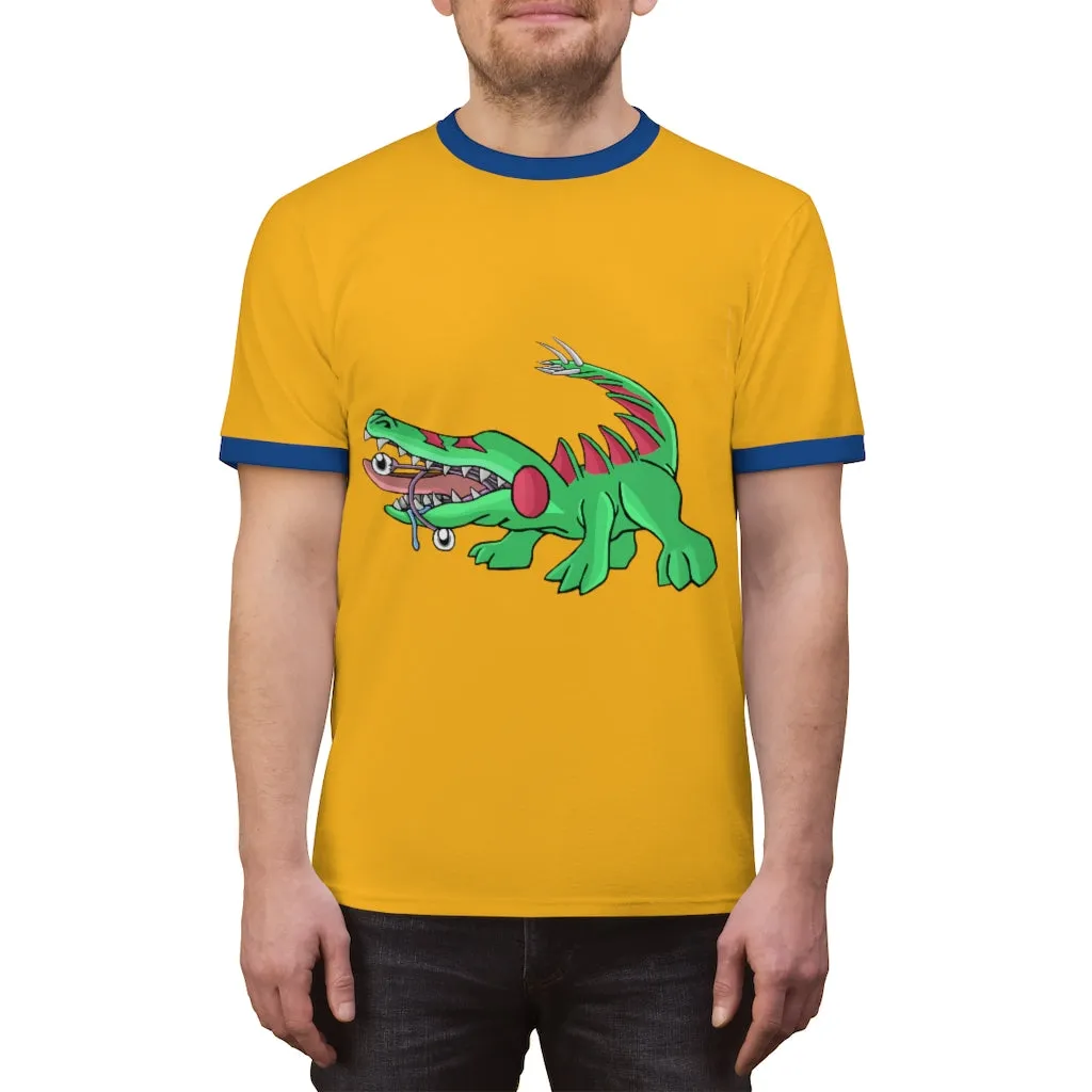 Crocodilas Unisex Ringer Tee