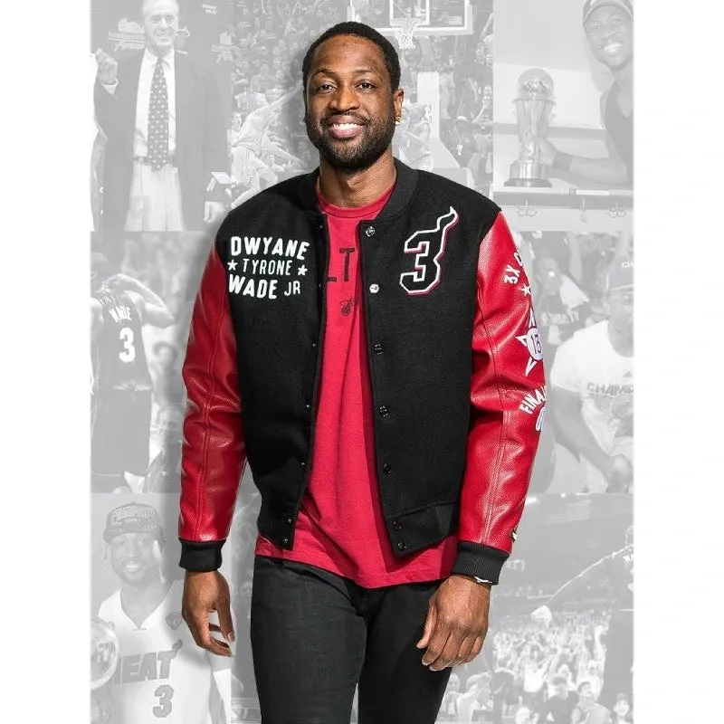 Dwyane Wade L3GACY Varsity Letterman Jacket