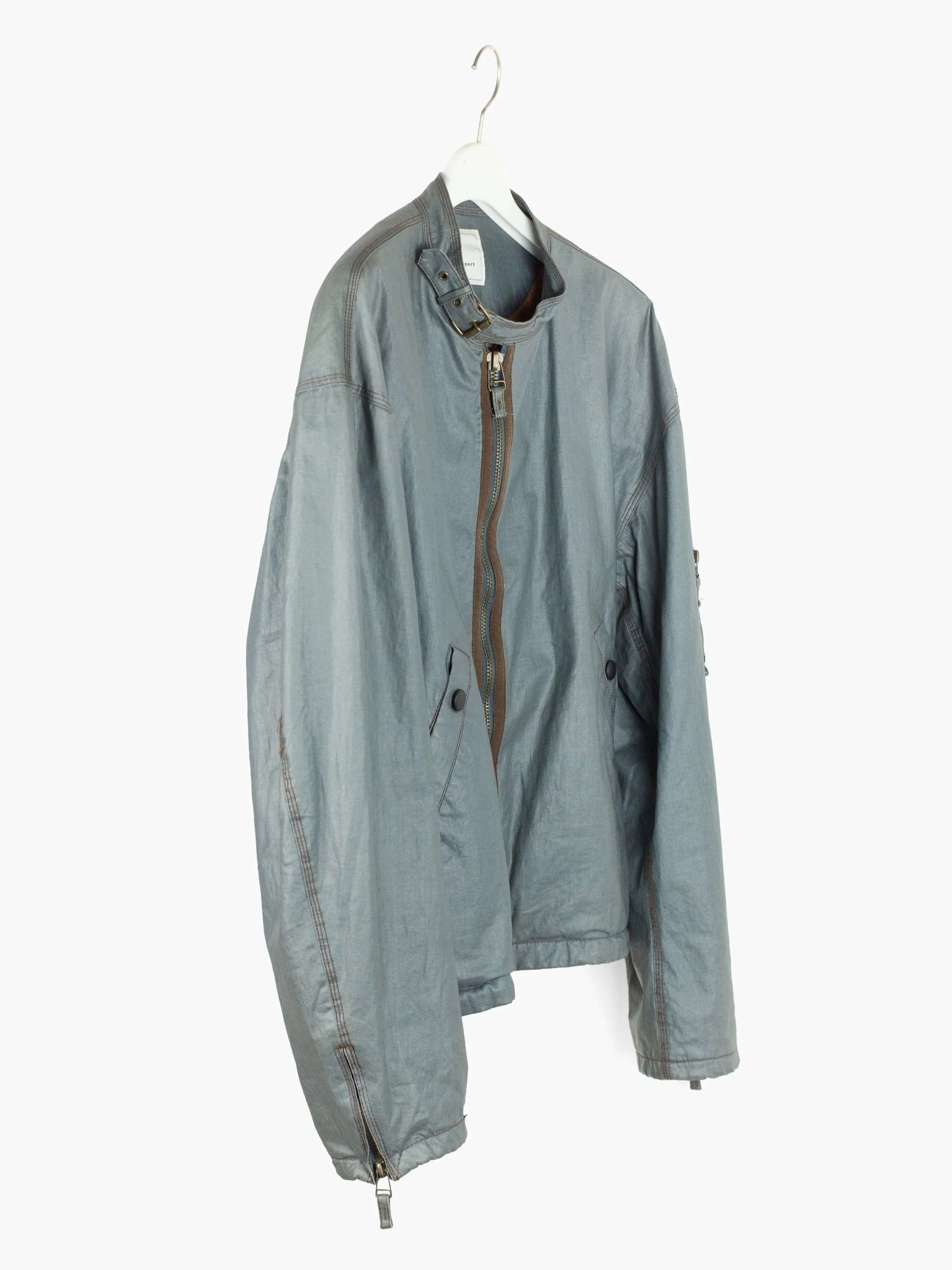 Dézert 90s Coated Cotton/Linen Biker Bomber