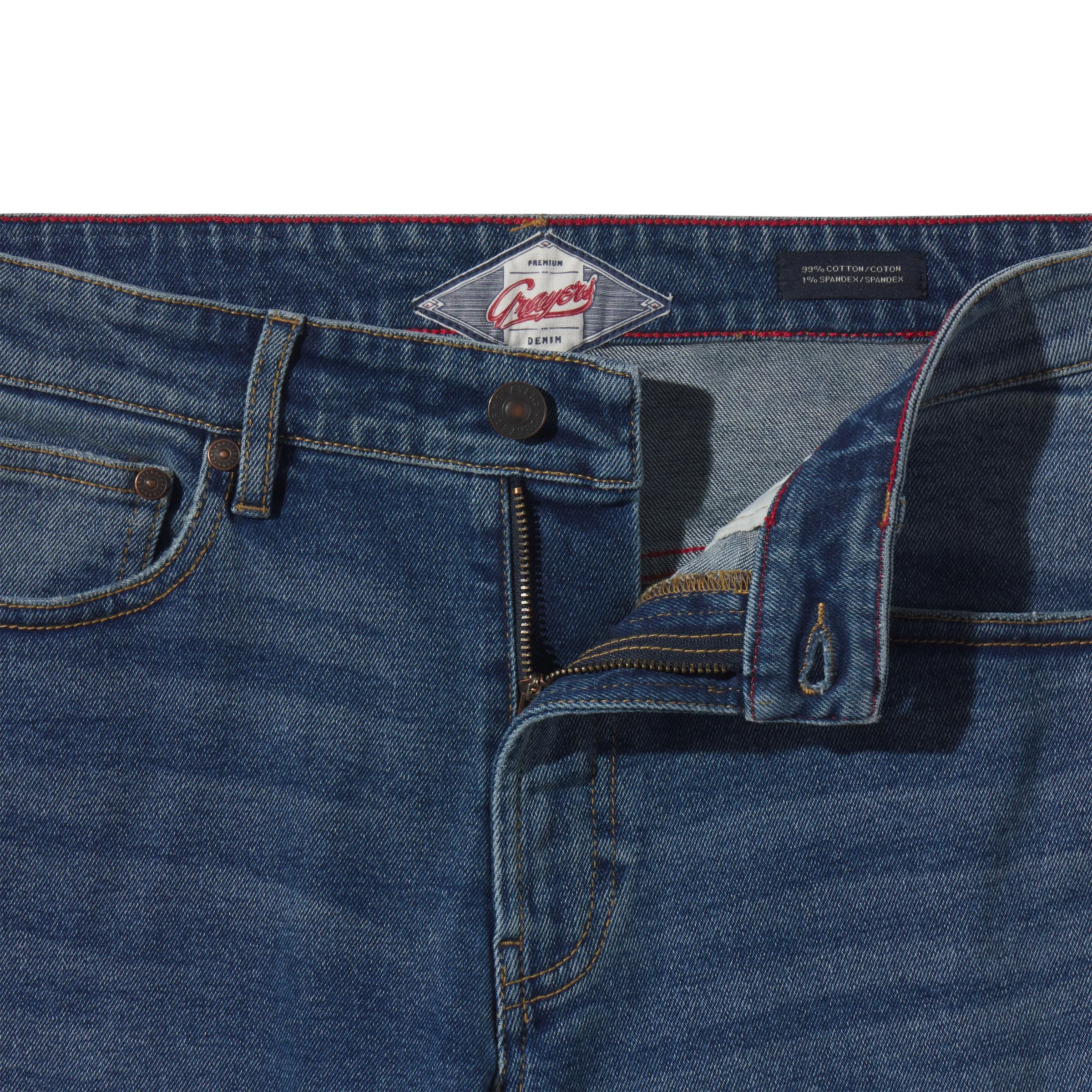 Edward Stretch Straight Fit Denim - Vintage Wash