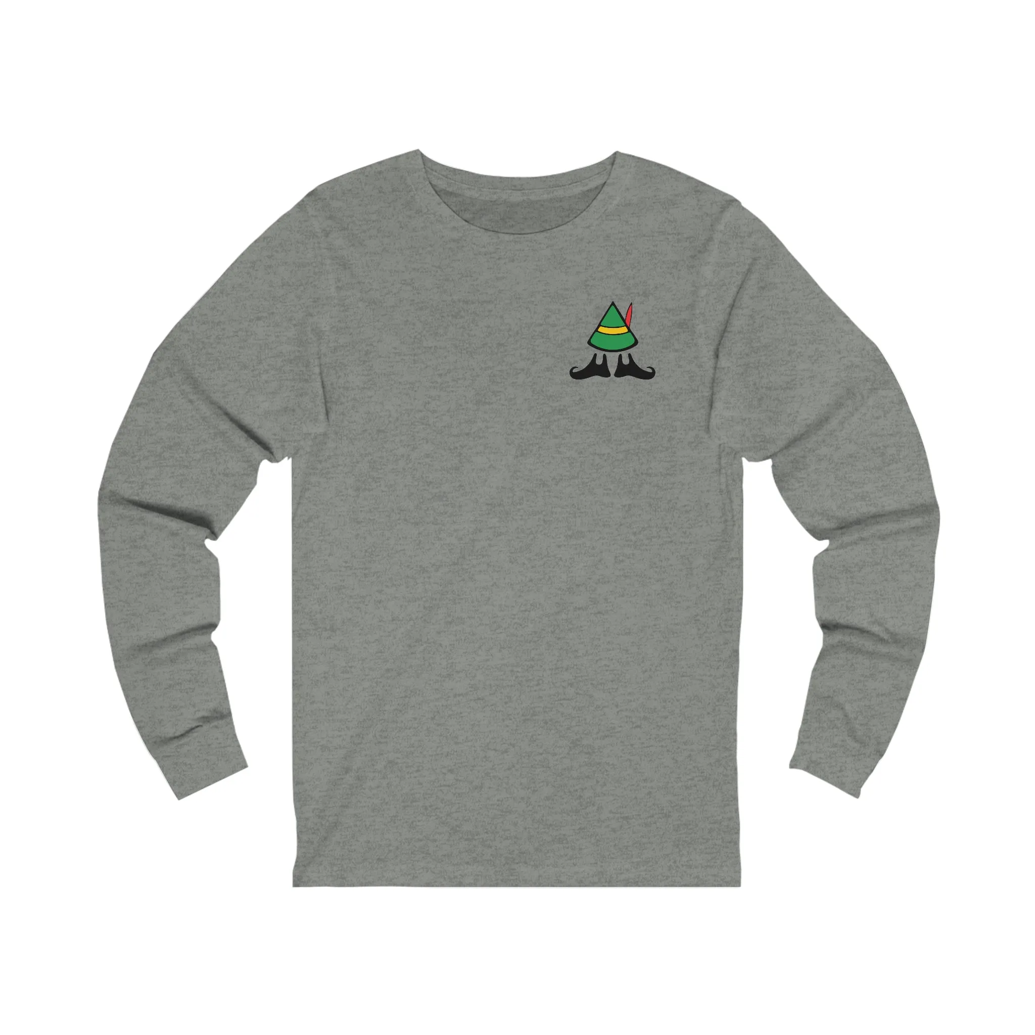 Elf on the Escalator Long Sleeve T-Shirt Funny Elf Holiday Shirt